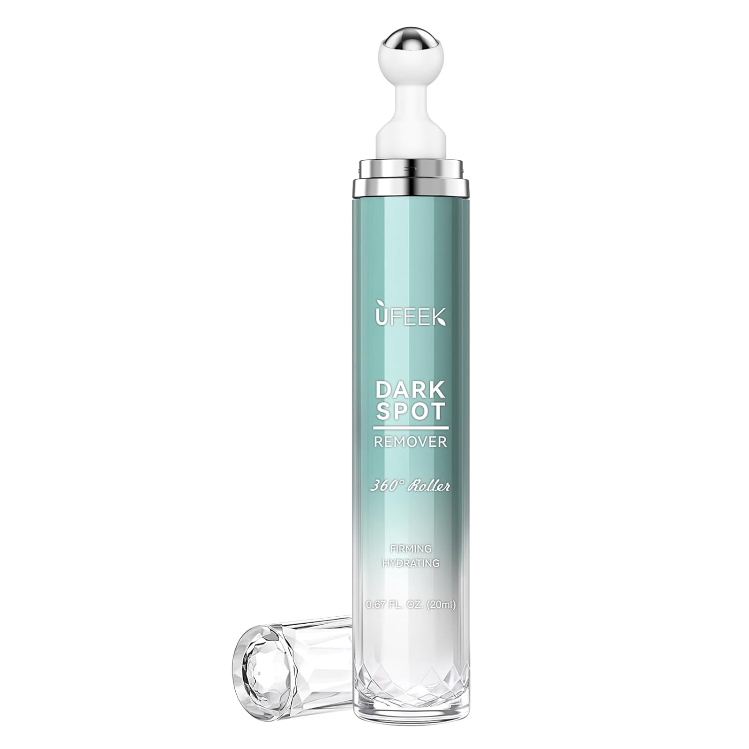 Dark Spot Remover for Face with 360° Roller Massage Ball. Dark Spot Corrector Serum for face. Fade Sun Spot Age Spot Brown Spot for All Skin Types. 0.67 FL OZ