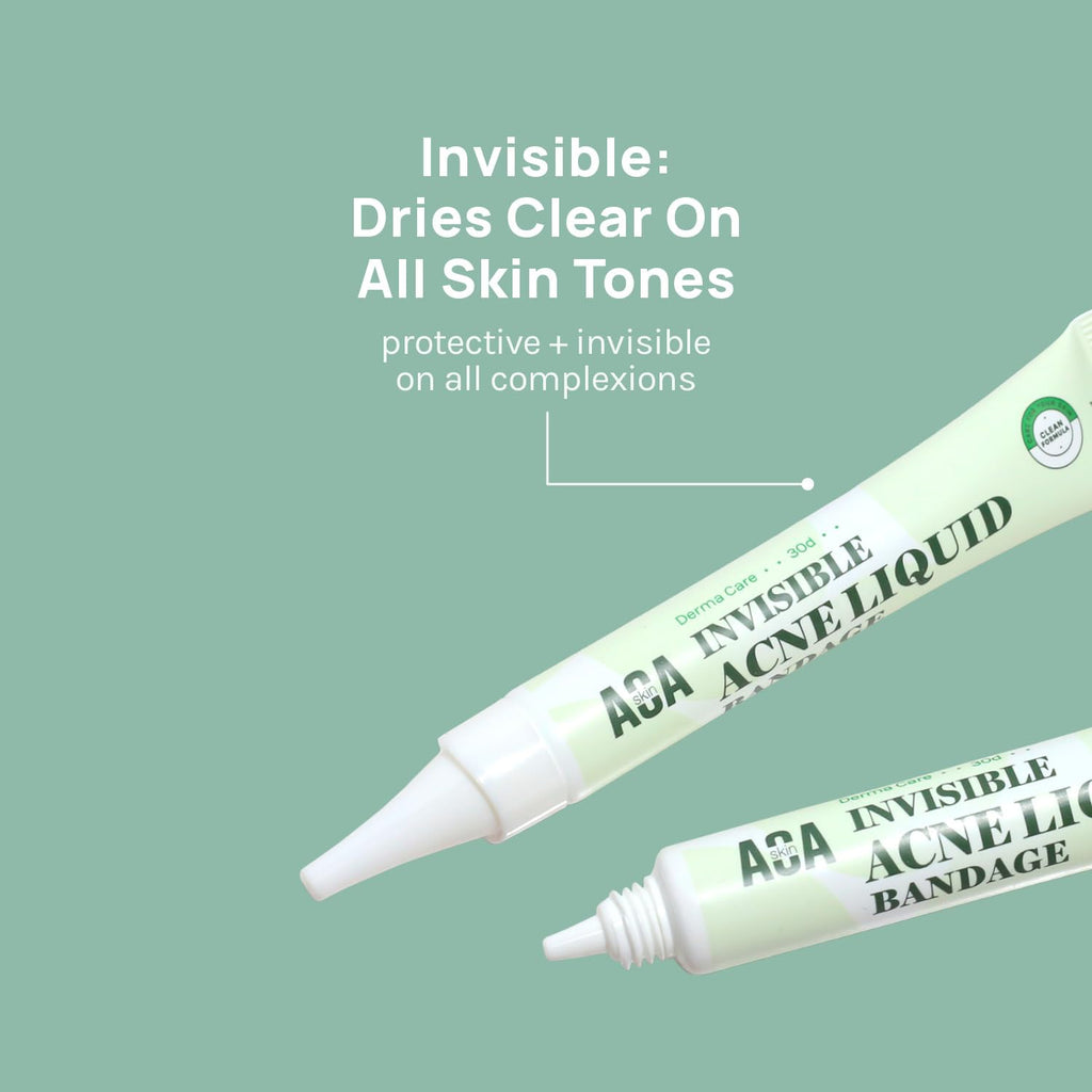 Skin Invisible Acne Liquid Patch - Invisible Spot Treatment with Witch Hazel & Salicylic Acid. Liquid Pimple Patch. Clear Fits to Makeup | 0.42 Fl Oz. 12g : Beauty & Personal Care