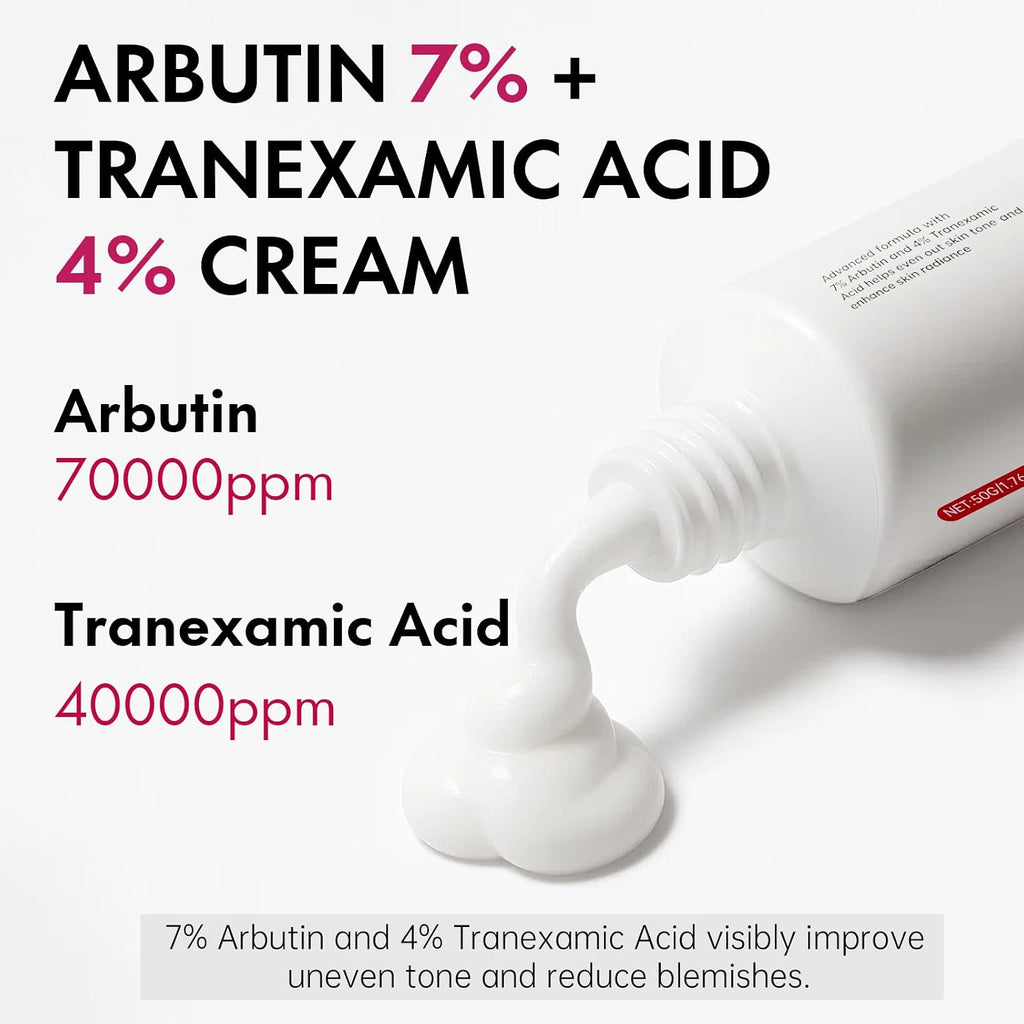 Roseblem Arbutin 7% + Tranexamic Acid 4% Face Cream for Dark Spots & Uneven Skin Tone – Hydrating. Non-Irritating. Safe for Sensitive Skin. 1.76 oz (Pack of 2) : Beauty & Personal Care