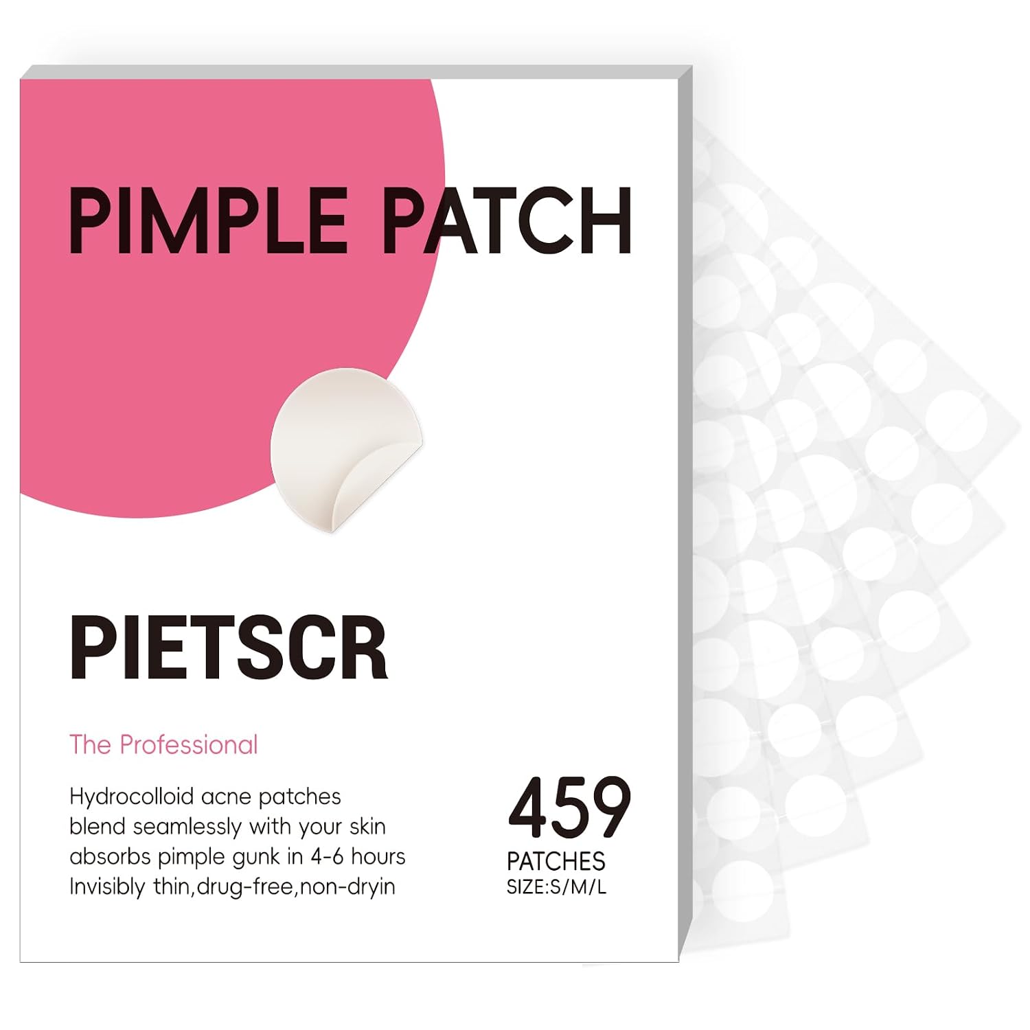 Pimple Patches for Face. 459 Counts Clear Acne Patches. Zit Patches with Tea Tree Oil. Salicylic Acid & Hydrocolloid for Skin Care. Hydrocolloid Patch for face | 3 Sizes : Beauty & Personal Care