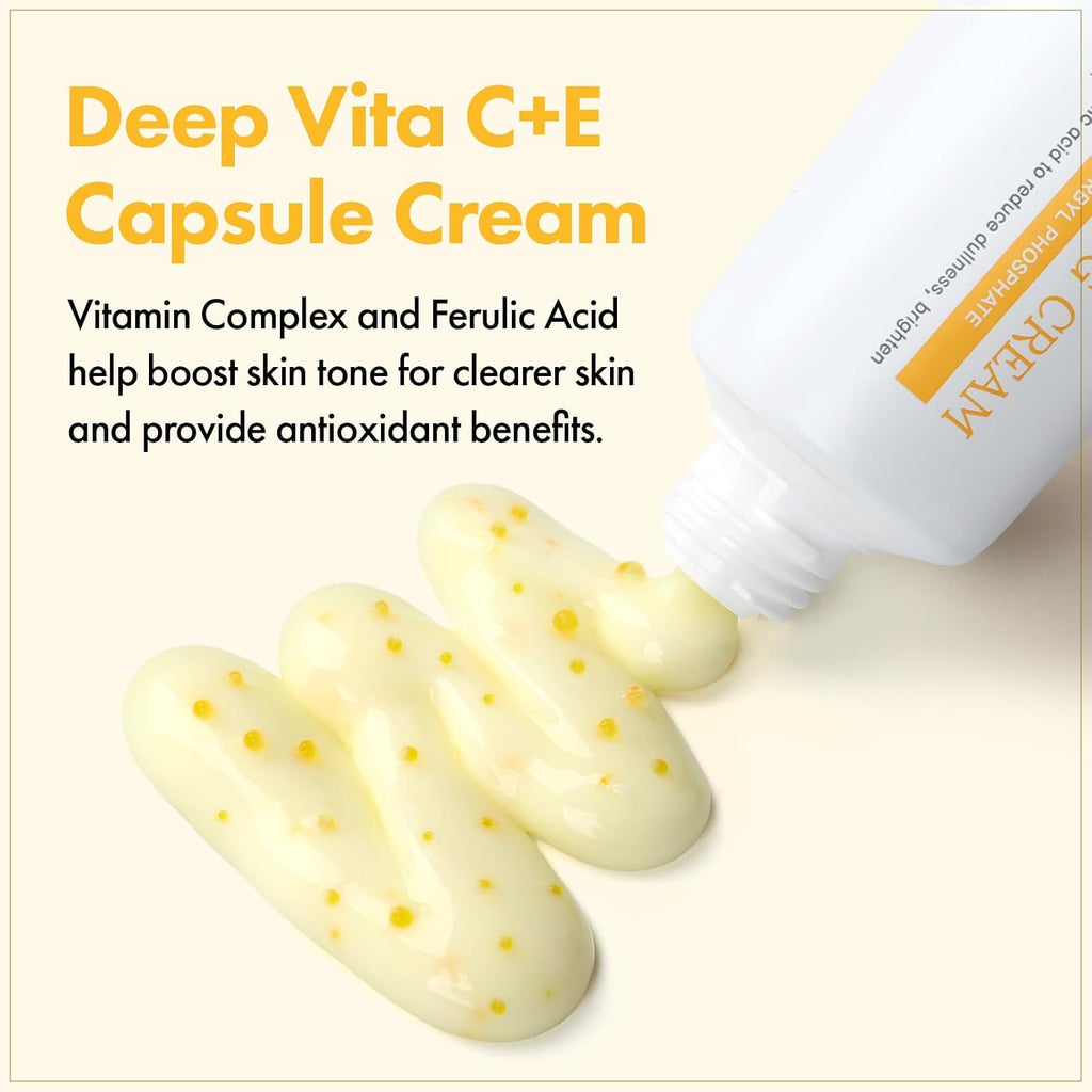 Vitamin C Brightening Cream for Even Skin Tone. Hyperpigmentation and Dark Spot Care with Glutathione. Tocopherol (Vitamin E). Ferulic Acid and Peptides. Korean Skincare. 50 ml /1.69 fl. oz. : Beauty & Personal Care