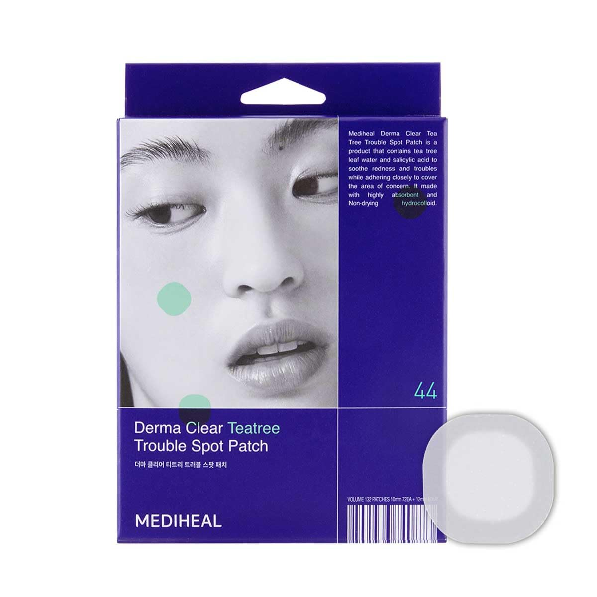 Mediheal Derma Clear Teatree Treatment Spot Patch (44 Counts) - Acne Relief. Oil and Moisture Balance with Teatree & Salicylic Acid