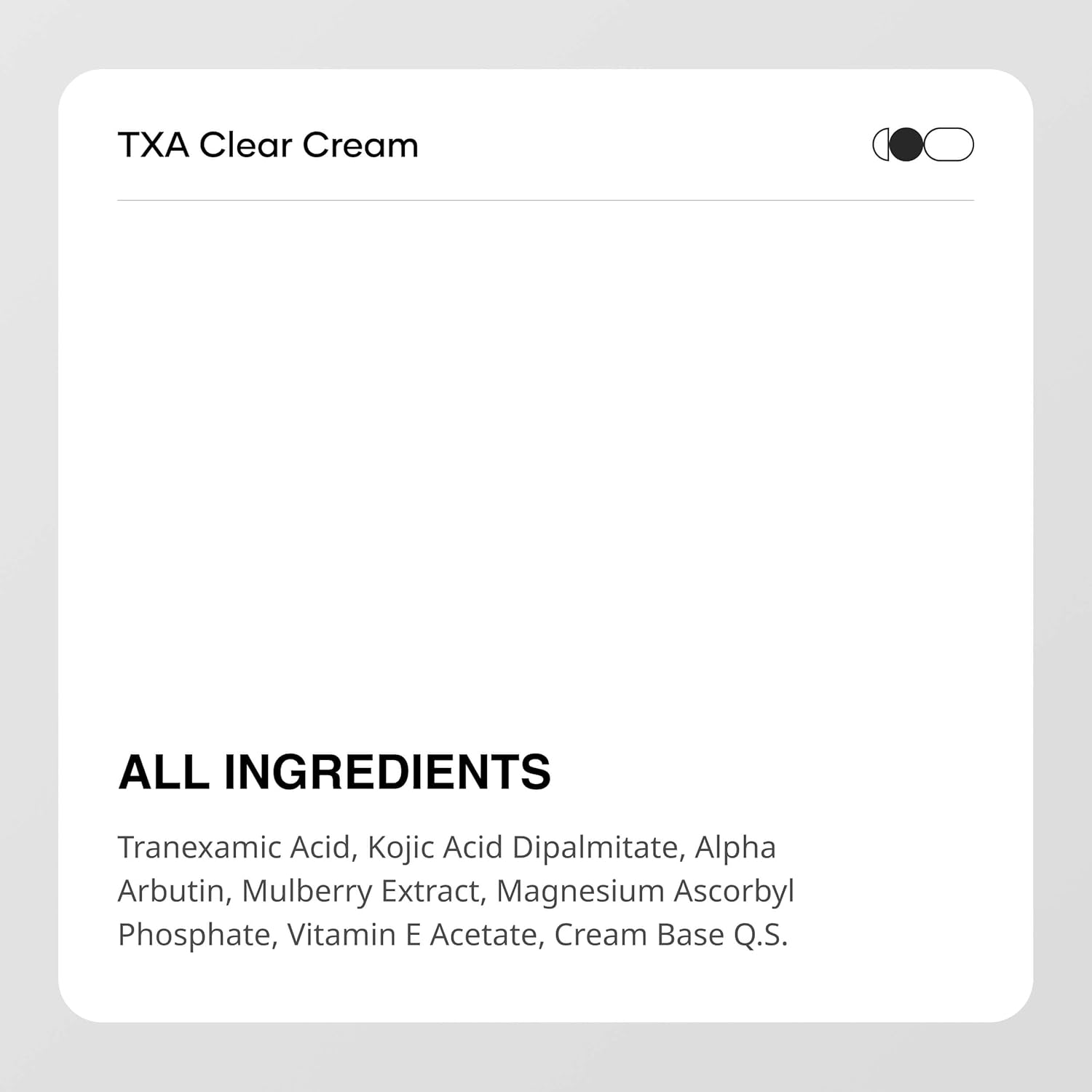 Cureskin Tranexamic Acid 10% Cream | 20.000 PPM Kojic Acid Dipalmitate. 15.000 PPM Alpha Arbutin. 100.000 PPM Tranexamic Acid | Dark spots. Freckle. Blemishes. Pigmentation (15g/0.5 Oz) : Beauty & Personal Care