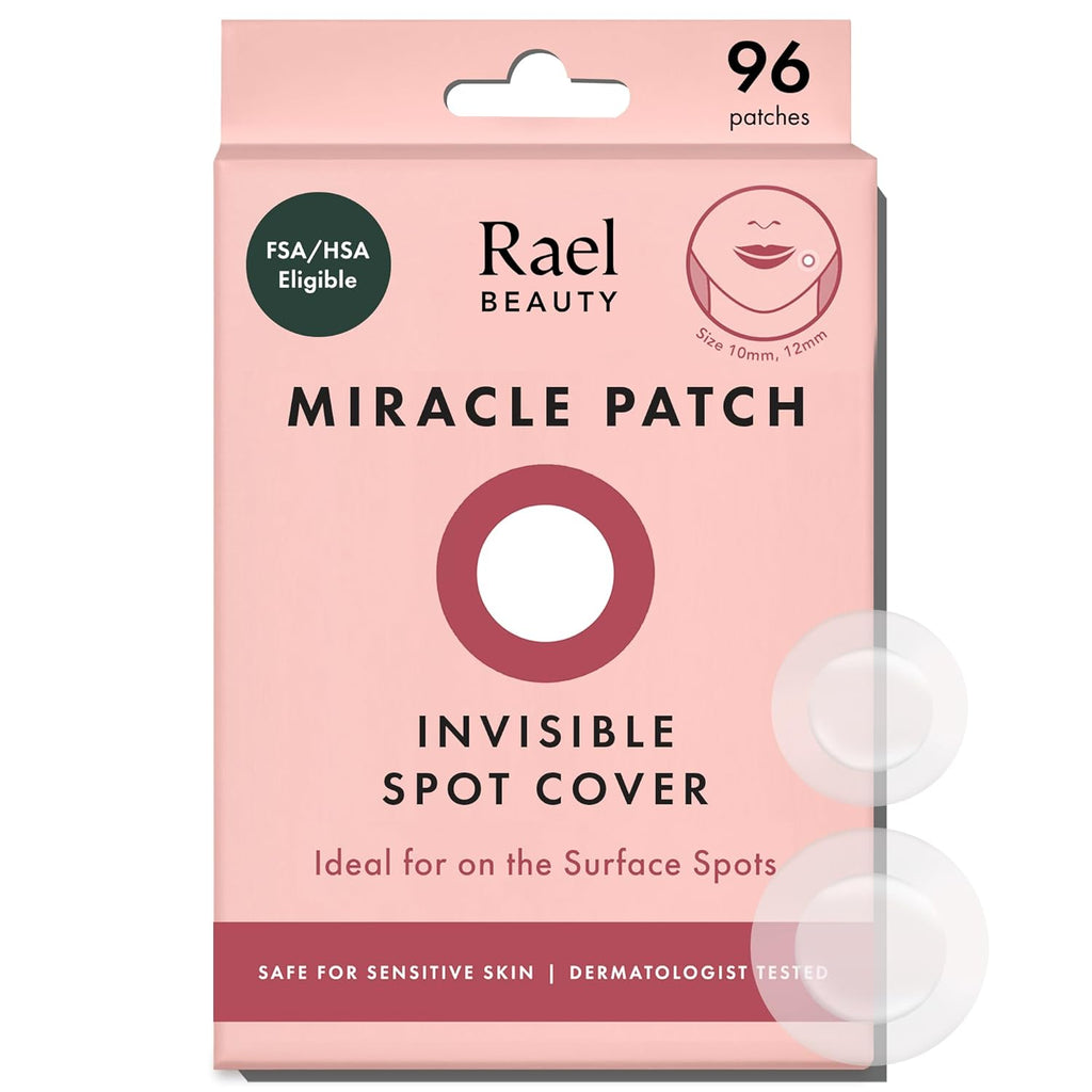 Rael Pimple Patches. Miracle Invisible Spot Cover - Hydrocolloid Acne Pimple Patch. Absorbs Zits & Blemish. Korean Skin Care. 2 Sizes (96 Count) : Beauty & Personal Care