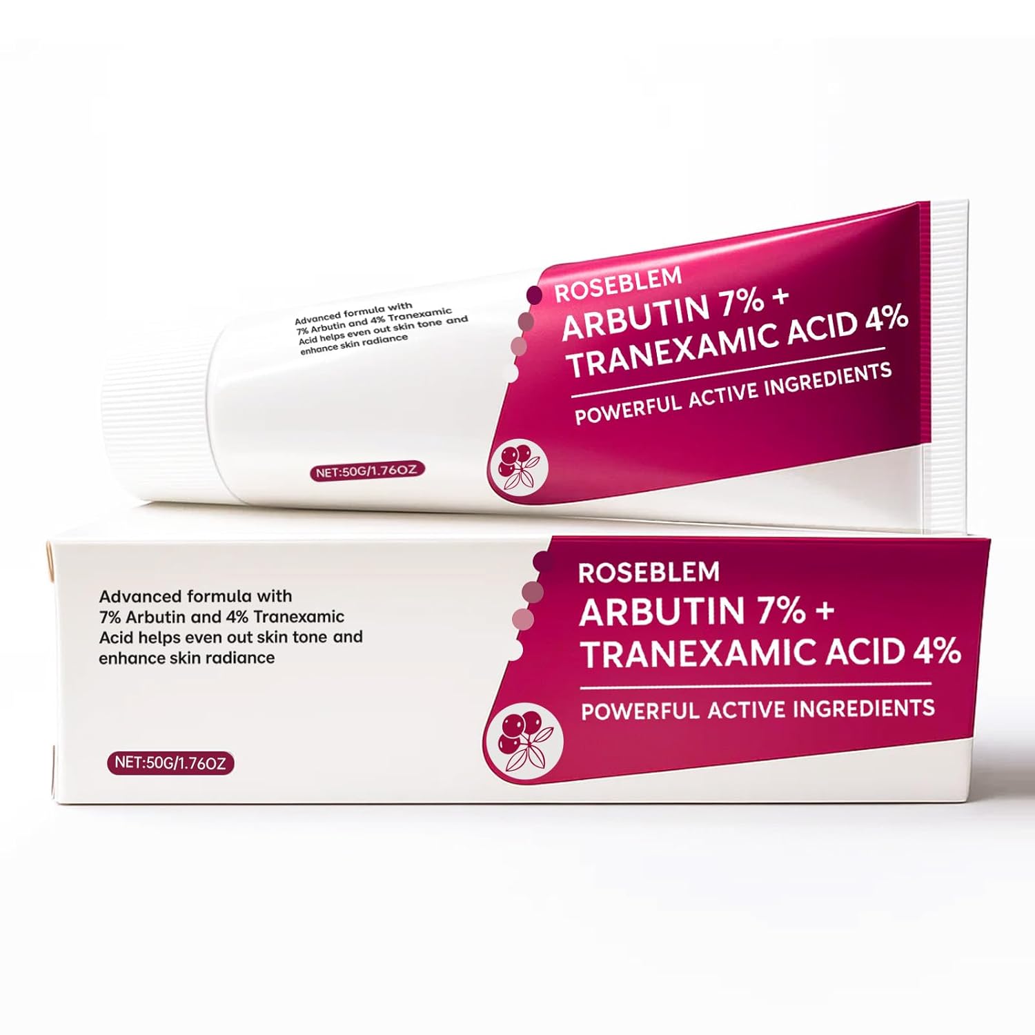 Roseblem Arbutin 7% + Tranexamic Acid 4% Face Cream for Dark Spots & Uneven Skin Tone – Hydrating. Non-Irritating. Safe for Sensitive Skin 1.76 oz (Pack of 1) : Beauty & Personal Care