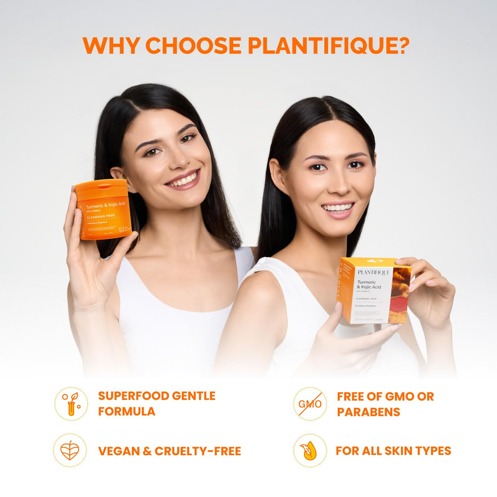 Kojic Acid and Turmeric Pads for Dark Spots – Lab Tested – 60 Face Cleansing Toner Pads with Ceramides. Niacinamide & Vitamin C : Beauty & Personal Care