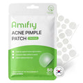 Amifiy Pimple Patches with Hydrocolloid & Tea Tree – Korean Skincare Invisible Acne Stickers for Face. Oil-Absorbing Zit Dots. Vegan & Cruelty-Free Blemish Treatment. 50 Count (10mm/12mm/14mm)