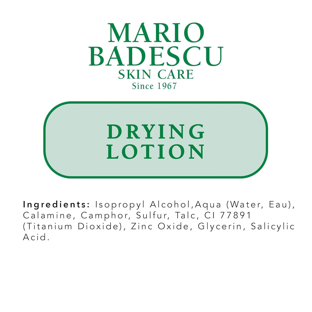 Mario Badescu Drying Lotion for All Skin Types| Blemish Spot Treatment with Salicylic Acid and Sulfur | Dries Surface Blemishes |