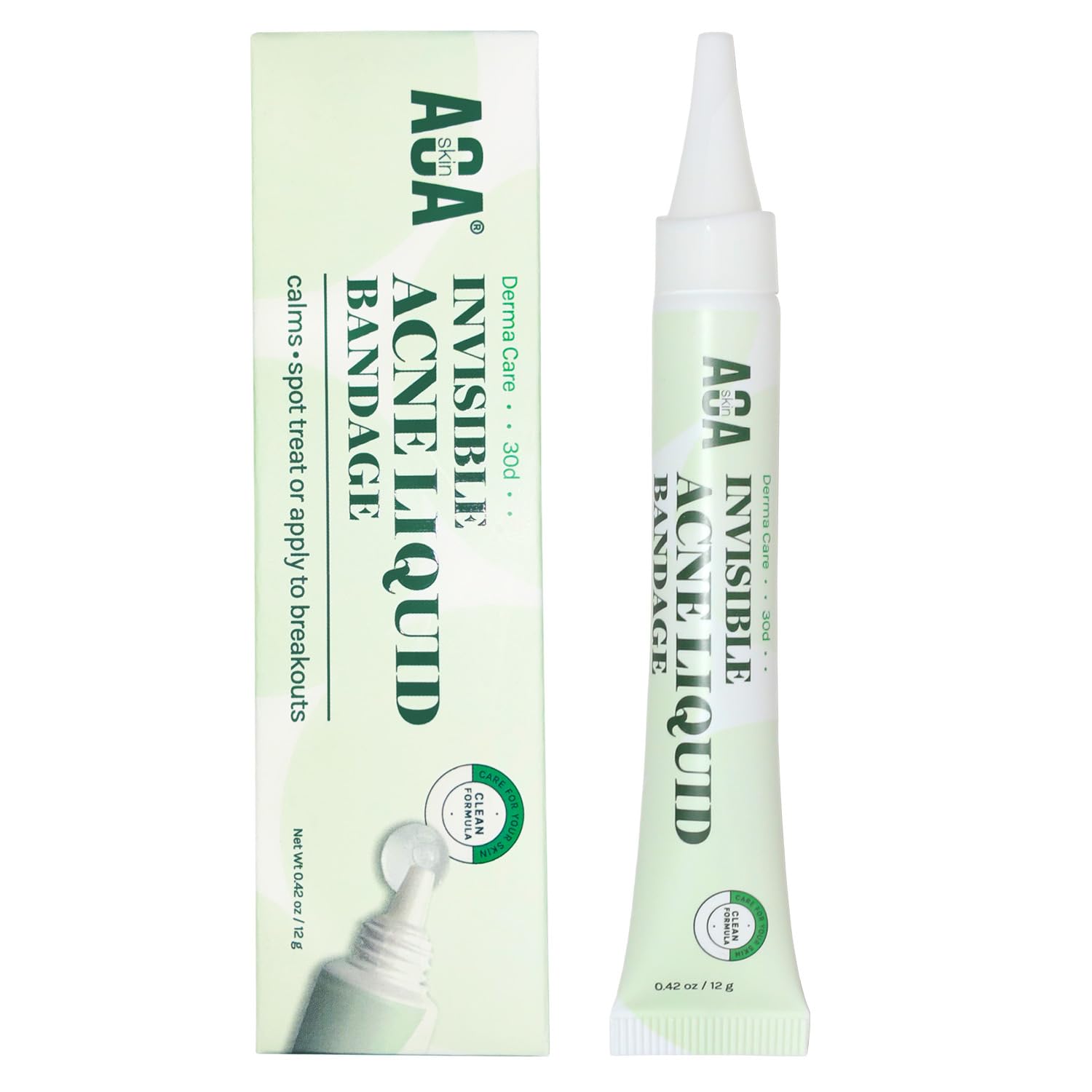 Skin Invisible Acne Liquid Patch - Invisible Spot Treatment with Witch Hazel & Salicylic Acid. Liquid Pimple Patch. Clear Fits to Makeup | 0.42 Fl Oz. 12g : Beauty & Personal Care