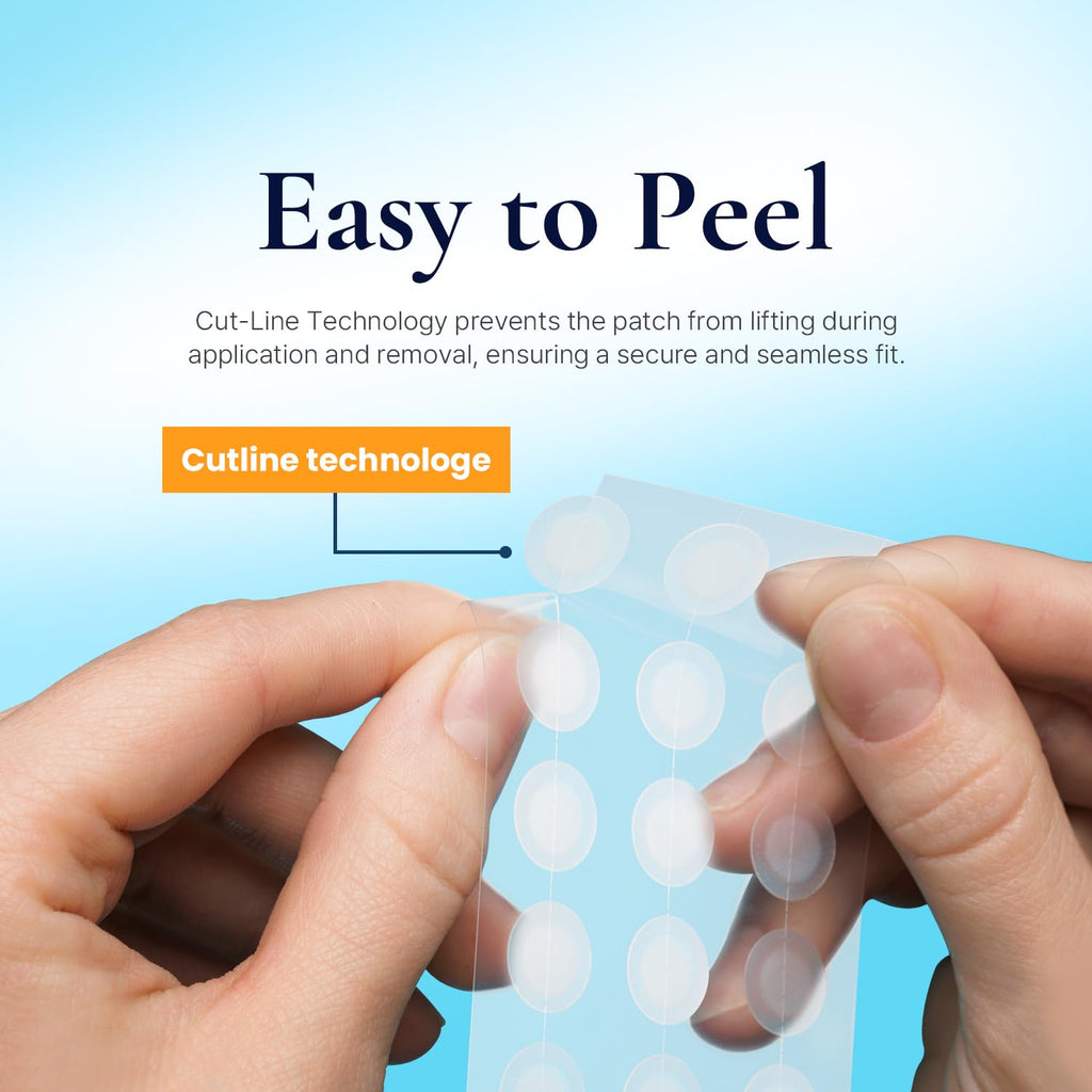 DERMAKR Discreet Acne Pimple Patch | Spot Cover Treatment Solution Cystic Acne Pimple Scars | Hydrocolloid Facial Stickers | Waterproof Patches Quick Healing Pimples