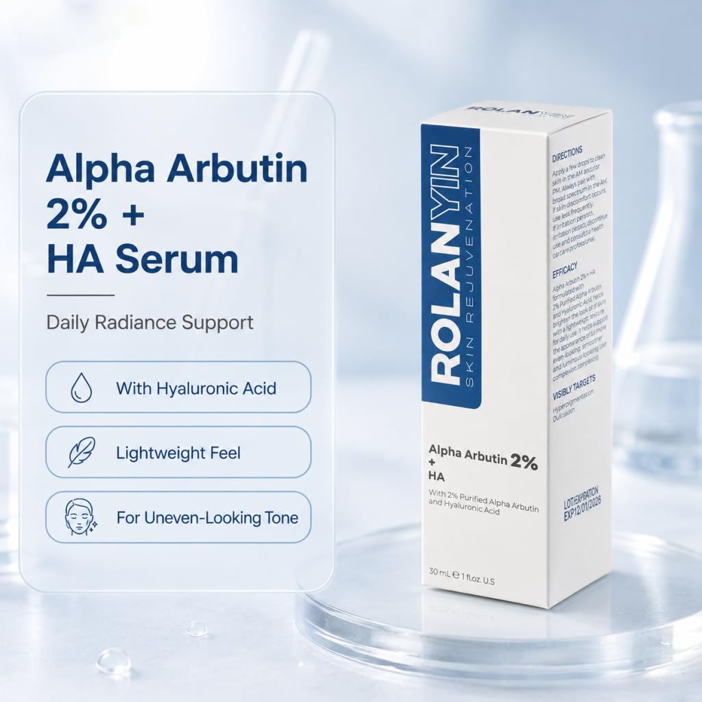 Alpha Arbutin 2% + HA Facial Serum Reduces Dark Spots Uneven Tone Deep Hydration Anti Aging Skin Repair and Texture Refinement Skin Care