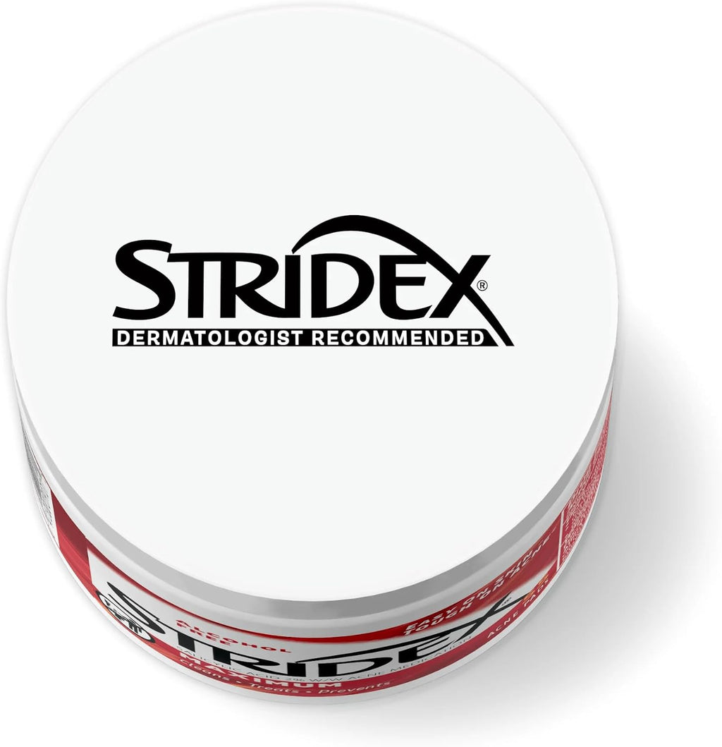 Stridex Medicated Acne Pads. Maximum. 55 Count – Facial Cleansing Wipes. Alcohol Free. Acne Treatment for Face. For Moderate Acne. Smooth Application : Beauty & Personal Care