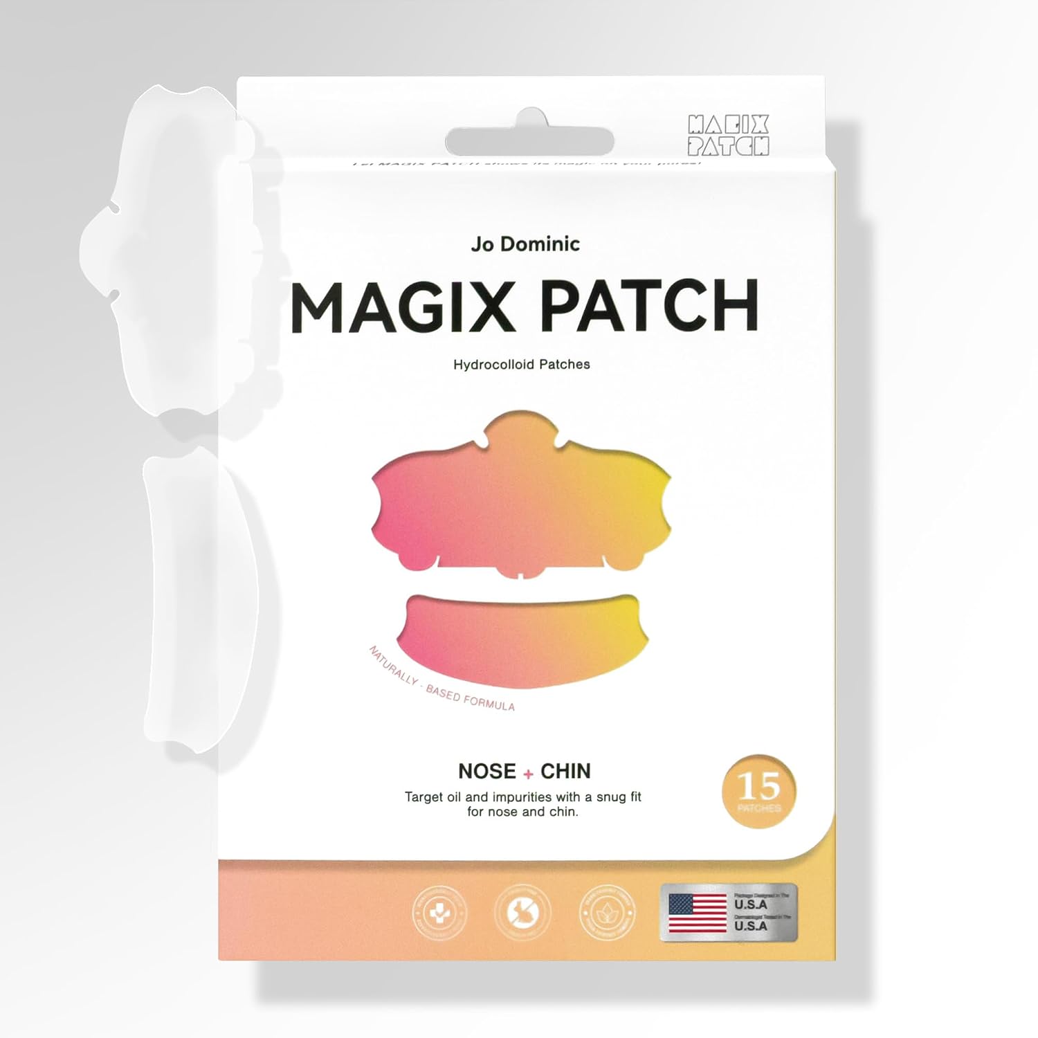Jo Dominic MAGIX PATCH T-Zone Acne Patches Large Hydrocolloid Pimple Patches for Forehead. Nose & Chin – Absorbs Oil & Blemishes Fast – Vegan & Cruelty-Free (12 Count) : Beauty & Personal Care
