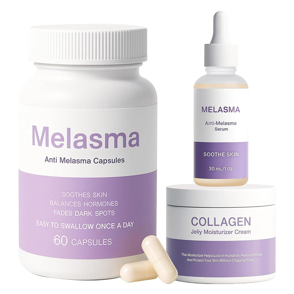 Melanina Anti-Melasma & Dark Kit. Anti-Melasma Serum+Collagen Jelly Cream. Ultra Moisturizer for Women. Supports Even Skin Tone & Radiance (SET) : Beauty & Personal Care