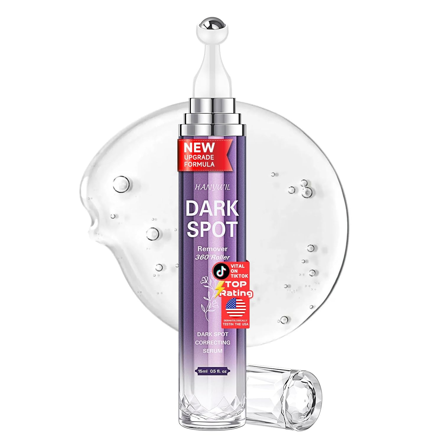 Dark Spot Remover for Face and Body. Dark Spot Corrector Serum. Age Spot Sun Spot Freckles Brown Spot Remover. Melasma Treatment for Face. Skin Care Serum with Roller : Beauty & Personal Care