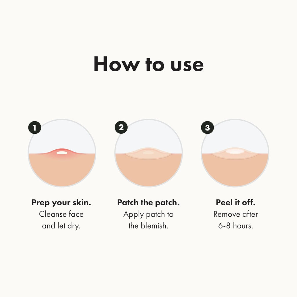 Mighty Patch Original from Hero Cosmetics - Hydrocolloid Acne Pimple Patch for Zits and Blemishes. Spot Treatment Stickers for Face and Skin. Vegan and Cruelty Free (36 Count) : Beauty & Personal Care