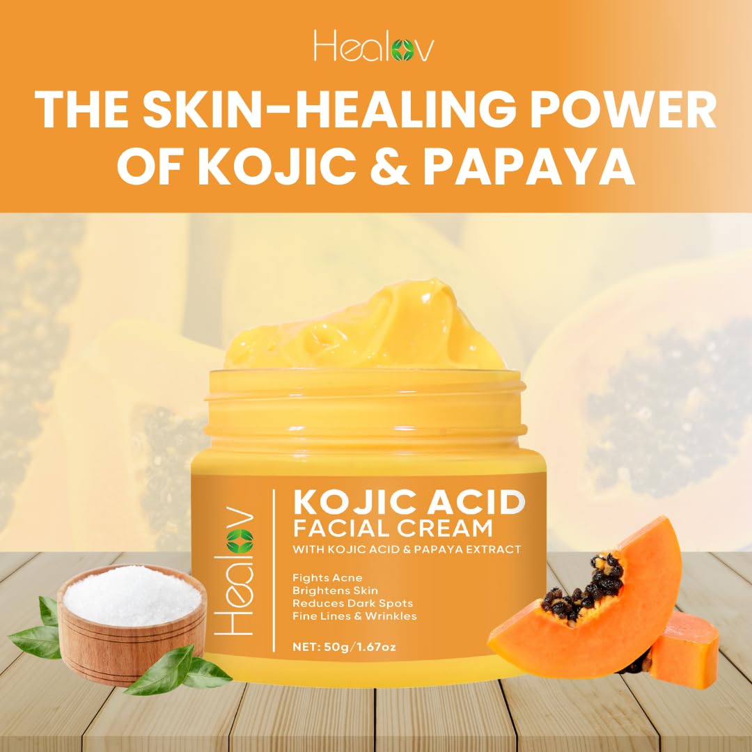 Kojic Acid Cream – Skin Brightening Cream for Age Spots. Hyperpigmentation. Intimate Areas – Dark Spot Remover. Reduces Acne. Scars. and Evens Tone – Kojic Acid Lotion for Brighter. Glowing Look : Beauty & Personal Care