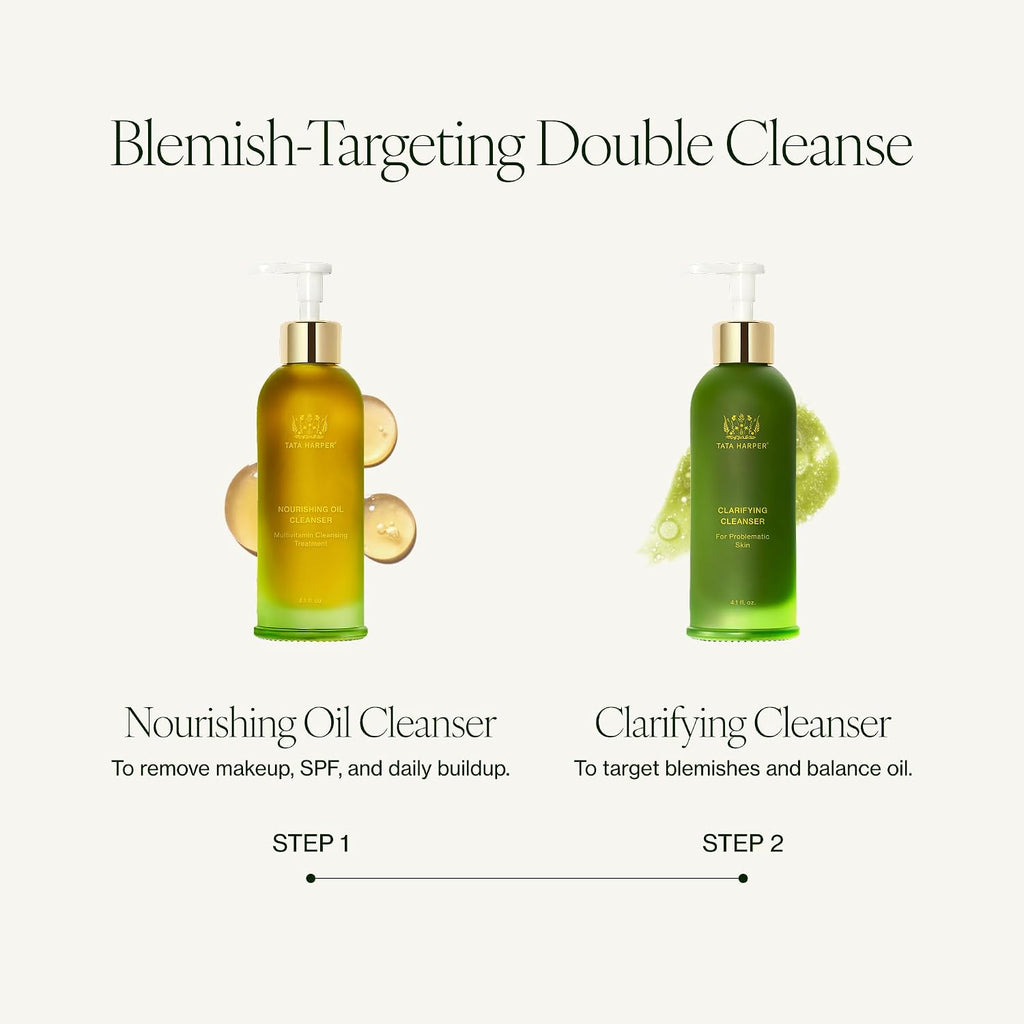 Tata Harper Clarifying Cleanser. Foaming Gel Cleanser for Blemish-Prone Skin. Sulfate-Free. Oily Skin Face Wash. Natural Skincare. 125ml : Everything Else