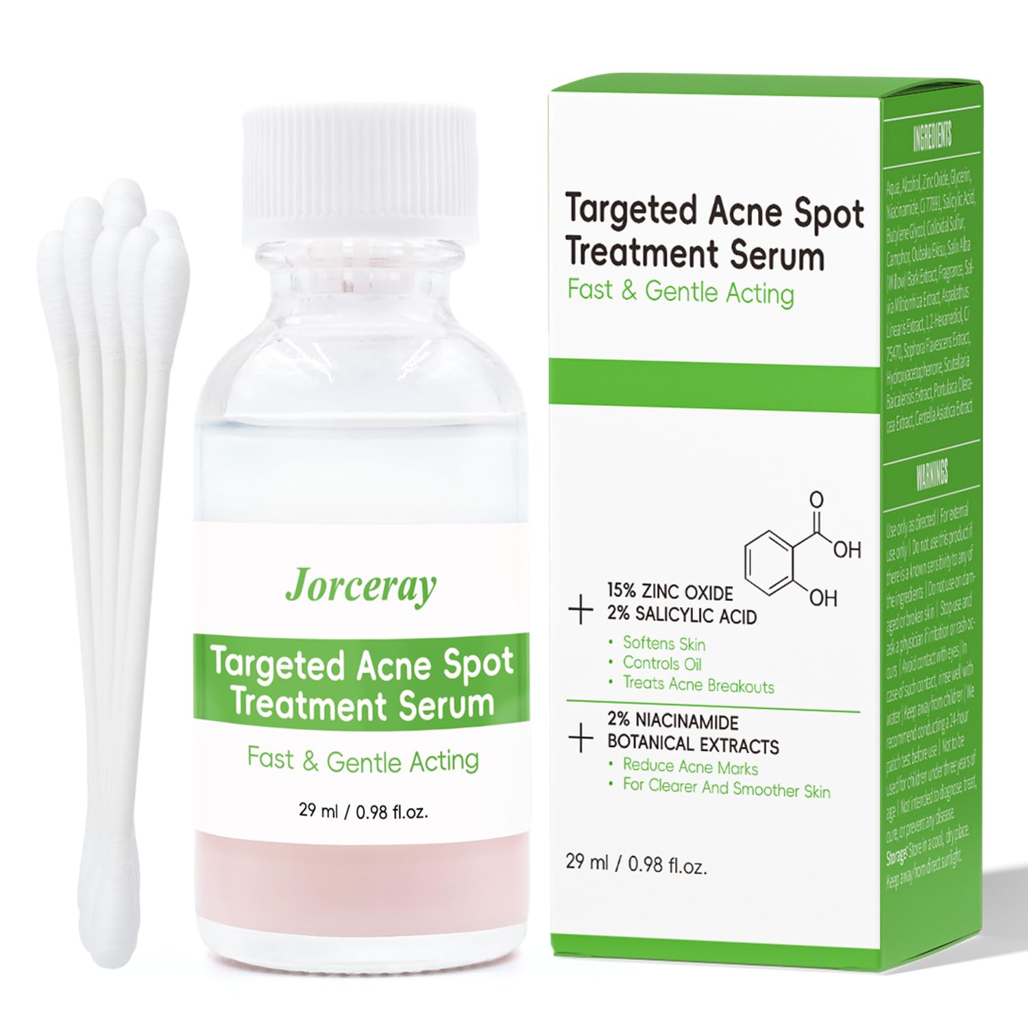 Effective Acne Treatment for Face - Acne Drying lotion - Removes Acne and Redness - Eliminating Zits - Pimple Drying Lotion 1 Fl oz