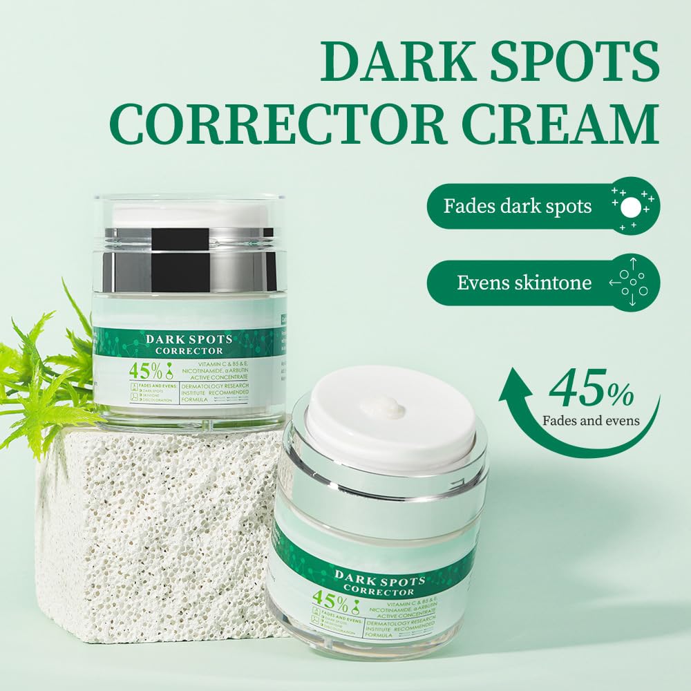 Dark Spot Remover for Face and Body.Dark Spot Corrector with Vitamin C.Nicotinamide.Sun Spot Remover Cream for All Skin Types.Fade Age Spots.Melasma. Freckle. Blemish Reducer.1.7 Oz : Beauty & Personal Care