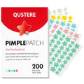 QUSTERE Pimple Patches for Face. Hydrocolloid Acne Patches. Cute Star Zit Covers. Colorful Spot Stickers with Tea Tree. Salicylic Acid & Cica Oil| 3 Sizes (10mm. 12mm & 14mm)