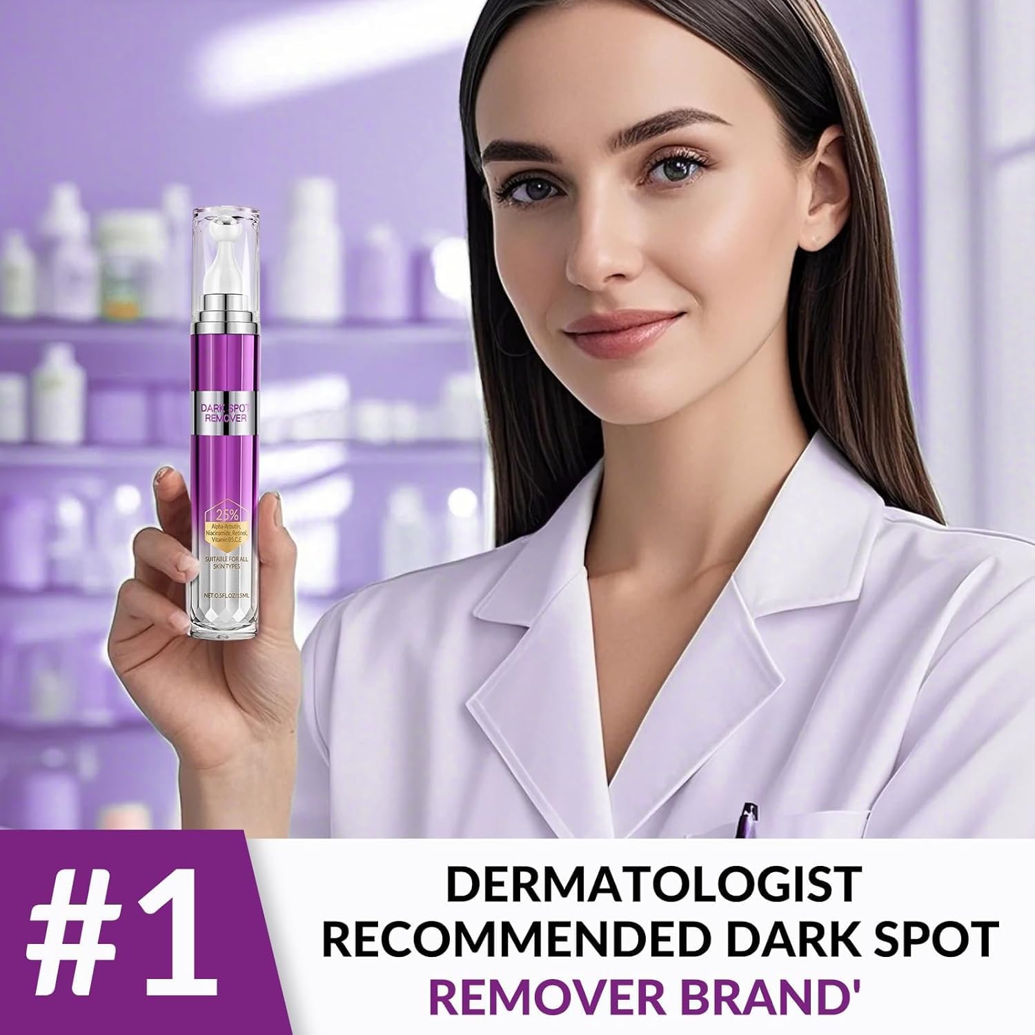 Dark Spot Remover for Face and Body. Age Spot Sun Spot Freckles Remedy Corrector Serum.Melasma Treatment for Face. Advanced Fade Cream for Uneven Skin Tone with 360° Roller Massage Ball. 0.5 FL oz : Beauty & Personal Care