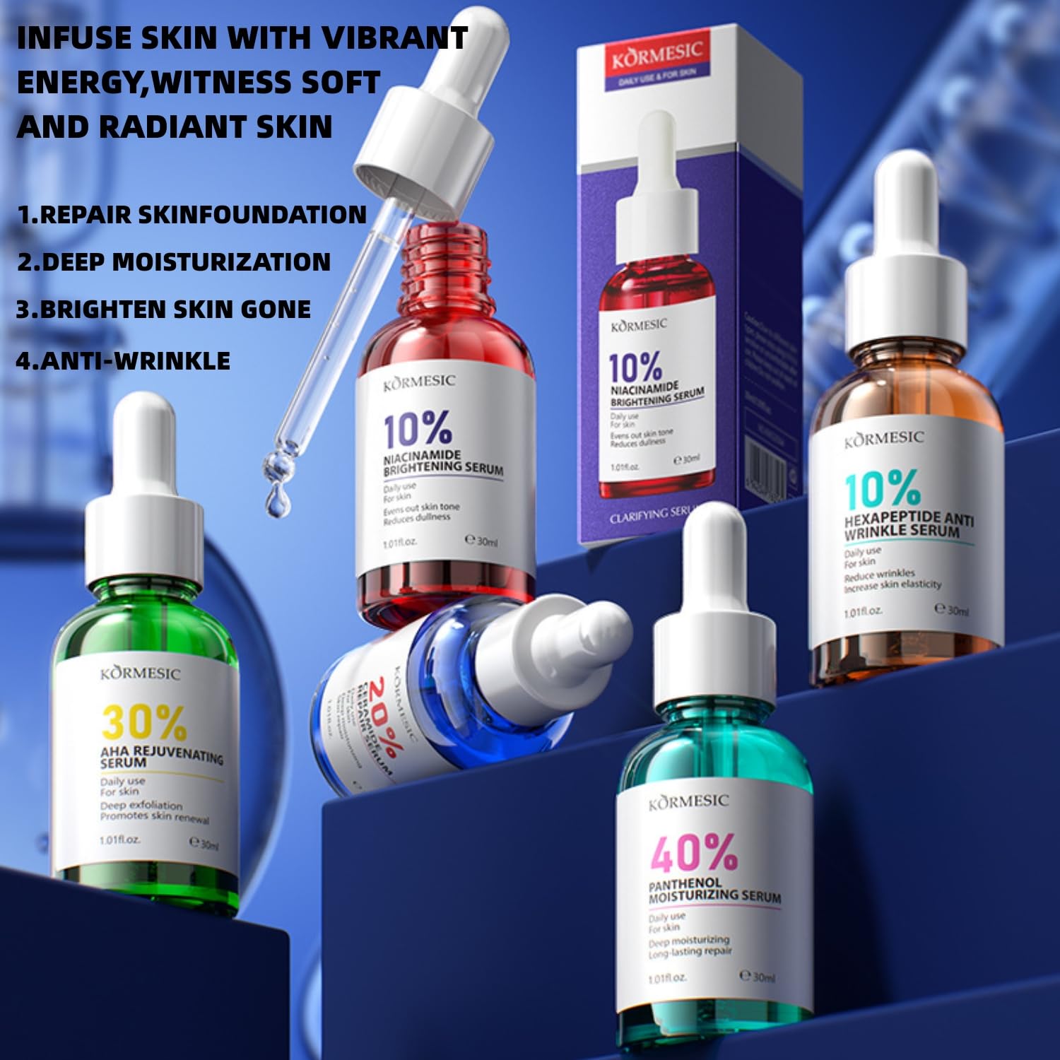 Dark Spot Corrector With Anti-Aging Melasyl + 40% PANTHENOL MOISTURIZINGSERUM. Discoloration Correcting Serum for Sun Spots. Age Spots & Post-Acne Marks Korean Skincare | 1.01 fl.oz. : Beauty & Personal Care