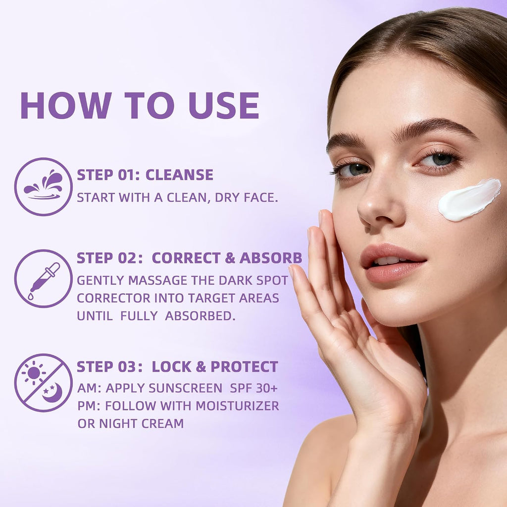 Dark Spot Remover for Face & Body. Corrects Sun Spots. Age Spots & Acne Marks. Skin Lightening Cream for Intimate Areas. Knees. Bikini Line. Tone Repair Formula for Women & Men (1.7 Fl Oz) : Beauty & Personal Care