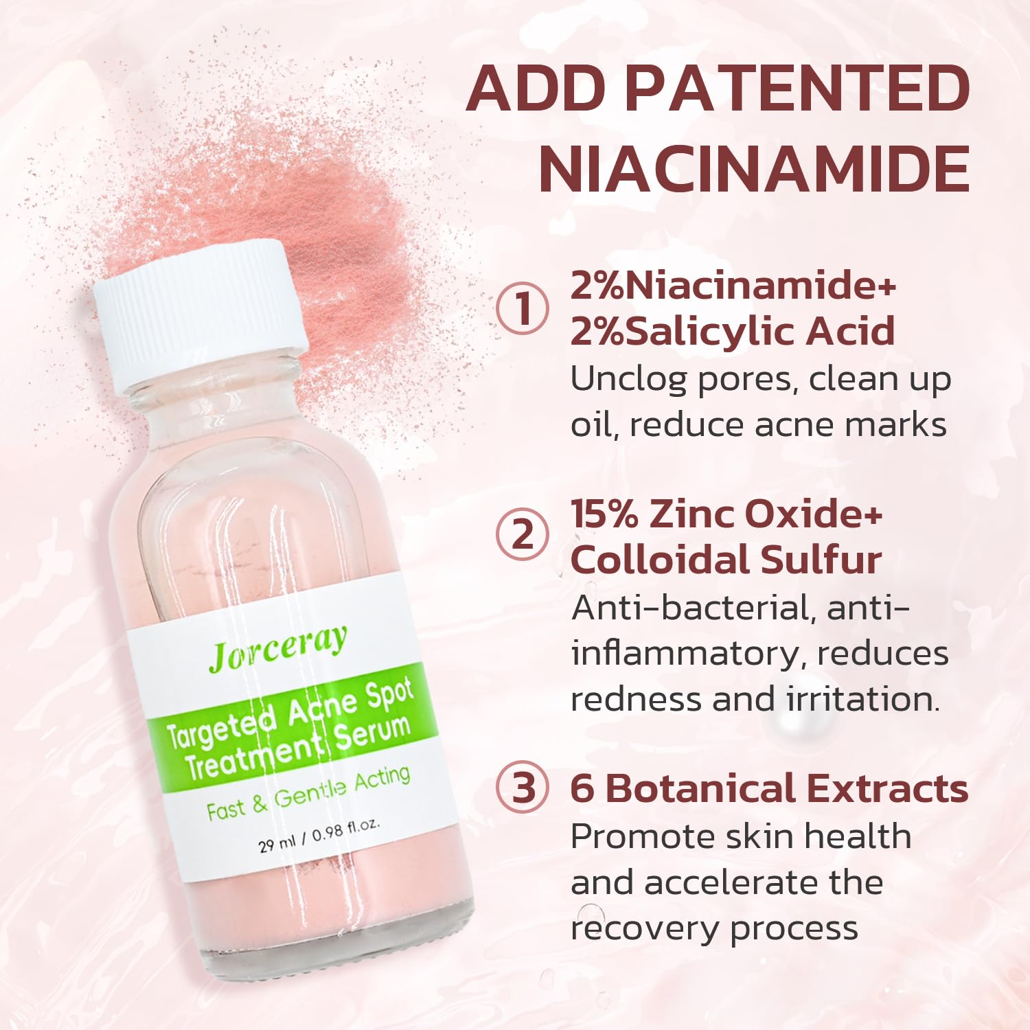 Effective Acne Treatment for Face - Acne Drying lotion - Removes Acne and Redness - Eliminating Zits - Pimple Drying Lotion 1 Fl oz