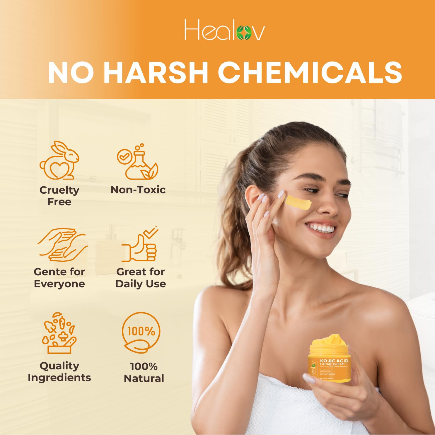 Kojic Acid Cream – Skin Brightening Cream for Age Spots. Hyperpigmentation. Intimate Areas – Dark Spot Remover. Reduces Acne. Scars. and Evens Tone – Kojic Acid Lotion for Brighter. Glowing Look : Beauty & Personal Care
