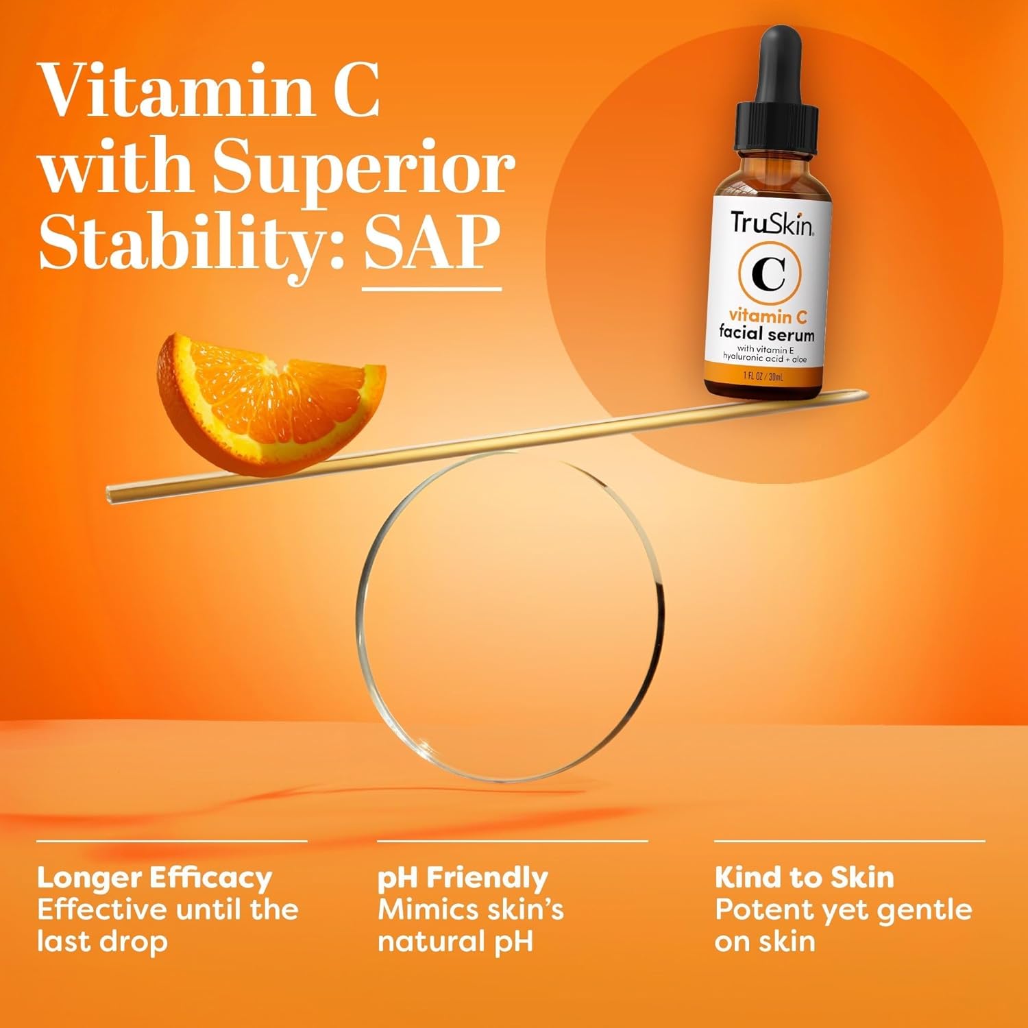 TruSkin Vitamin C Serum for Face – Anti Aging Face Serum with Hyaluronic Acid & Vitamin E – Brightening Formula for Improving Appearance of Dark Spots. Fine Lines & Wrinkles – All Skin Types. 2 Fl Oz : Beauty & Personal Care
