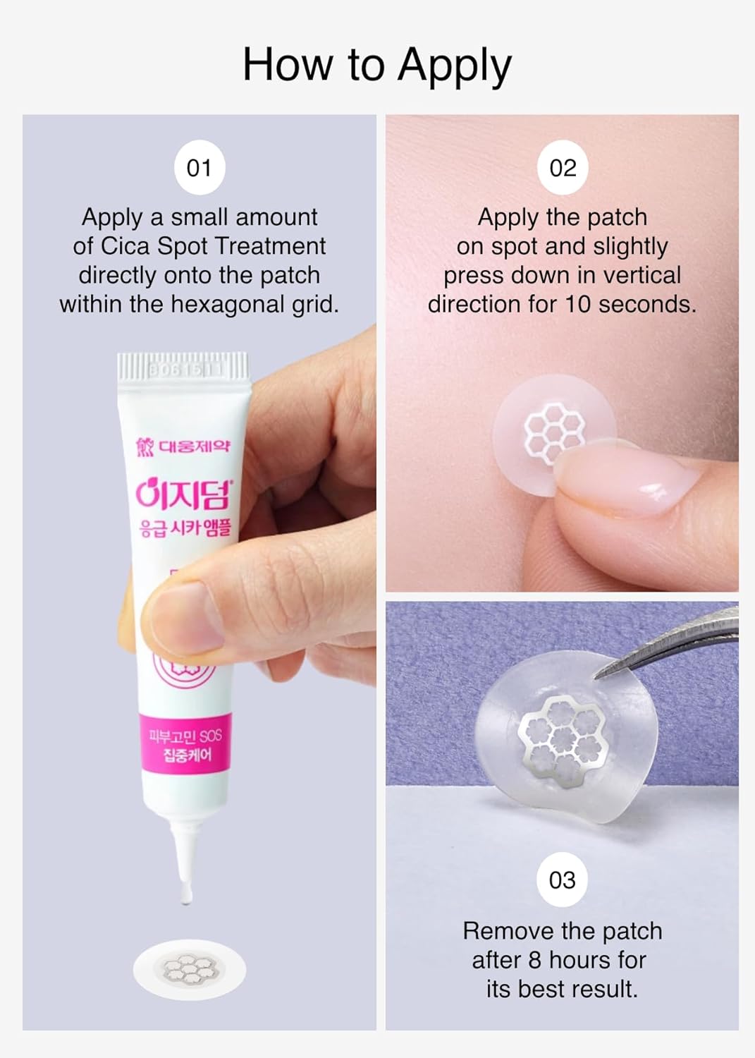 Quick Calming Magnesium Pimple Patches – Acne Spot Treatment with Tweezers & Ampoule. 10 Patches. Zit Sticker. Daewoong Pharmaceutical. Summer Season Travel Essentials