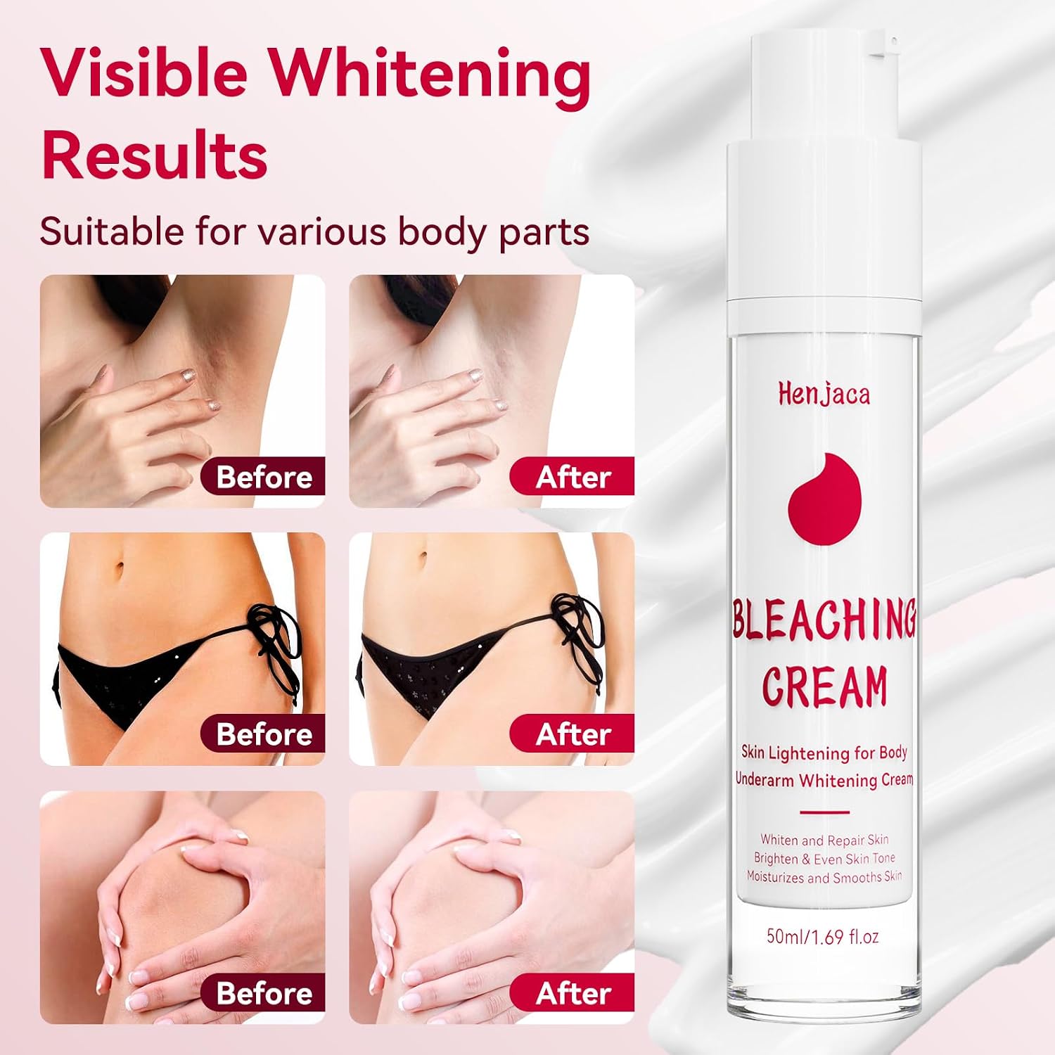 Skin Bleaching Cream. Dark Spot Remover for Face. Whitening Lightening Cream with Vitamin C for Even Tone. Hydration & Smooth Skin. Effective for Intimate Areas. Armpits. Knees. Elbows. etc. : Beauty & Personal Care