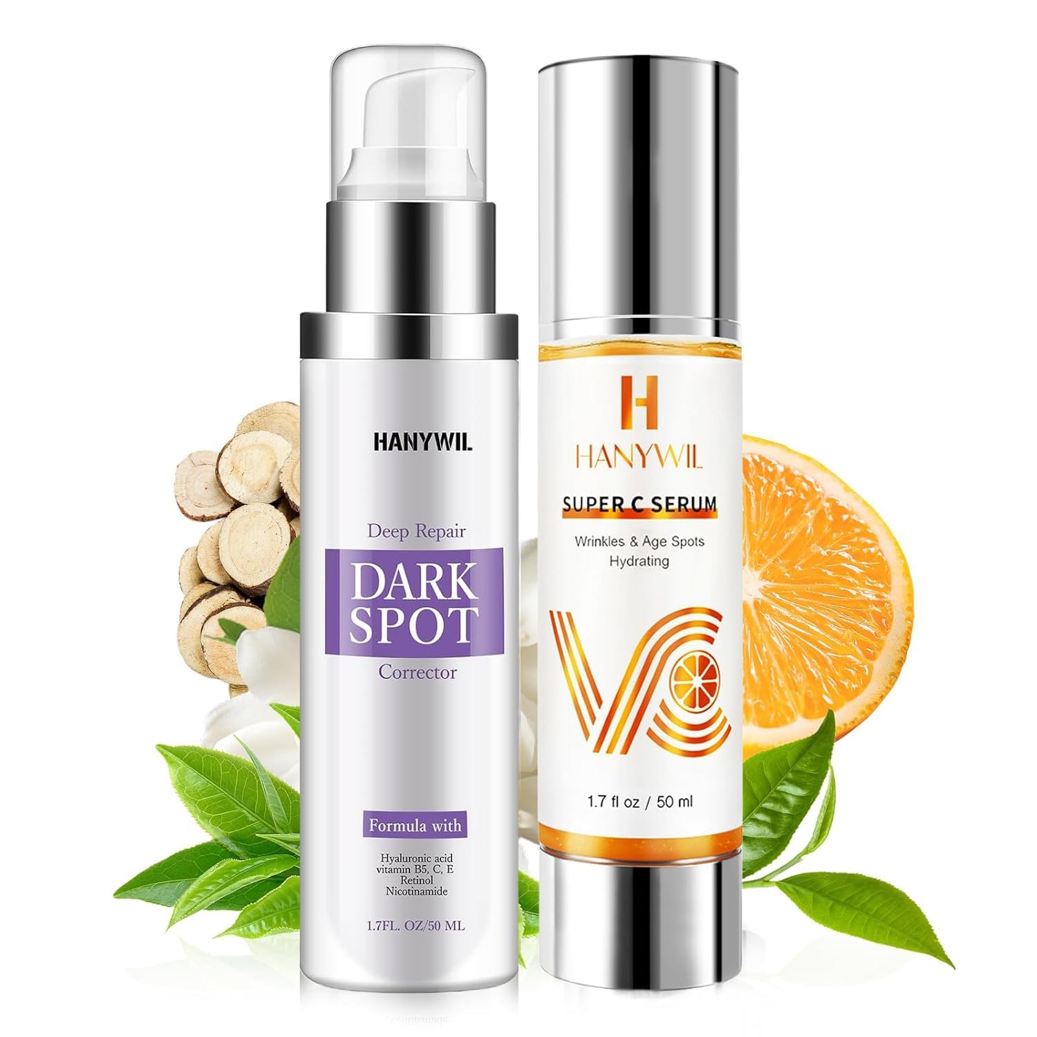 HANYWIL Dark Spot Remover for Face & Body Serum - 2% Retinol + 5% Niacinamide + Vitamin C for Face & Body. Melasma & Hyperpigmentation Treatment.Dermatologist Tested