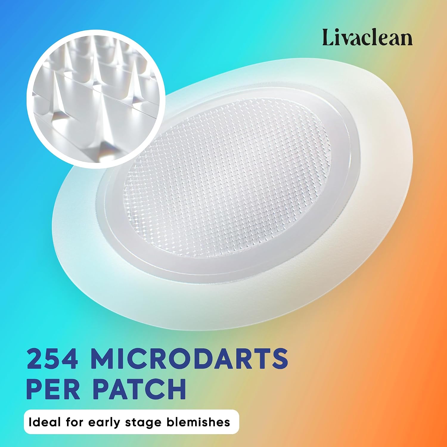 LivaClean 18 CT Microdart Acne Patch – Pimple Patches with Salicylic Acid & Tea Tree Oil – Dark Spot Patches for Face. Blemish Dots. Deep Pimple Patch. Salicylic and Hyaluronic Acid