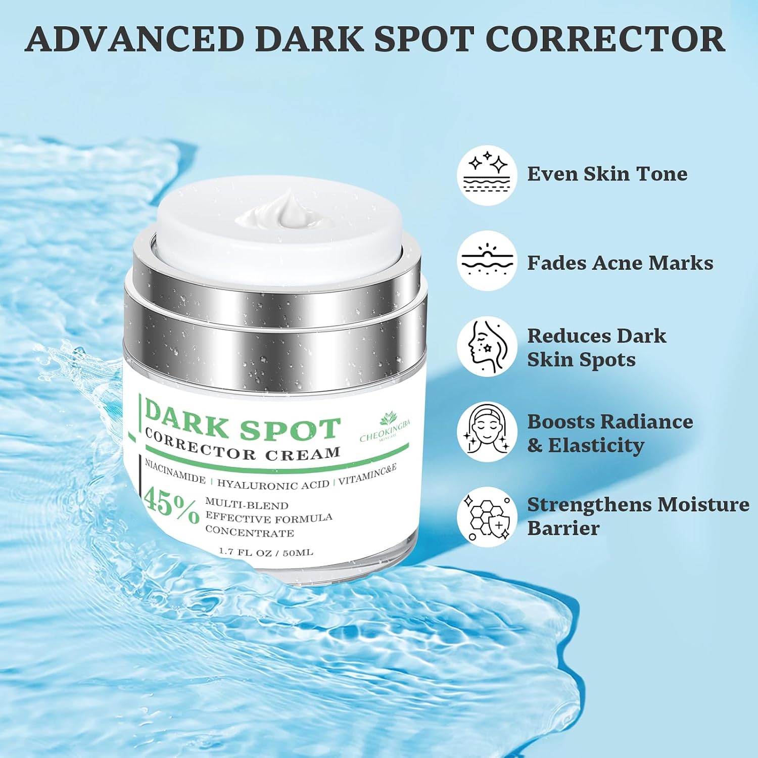 Dark Spot Remover for Face and Body: Dark Spot Corrector Cream. Melasma. Freckle. Sun Spot. Age Spot Remover with Niacinamide and Vitamin C - 1.7 Fl Oz : Beauty & Personal Care