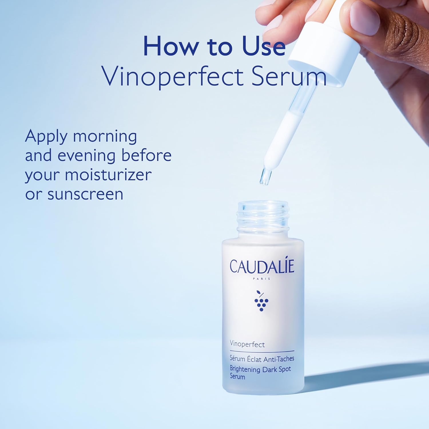 Caudalie Vinoperfect Brightening Dark Spot Serum Vitamin C Alternative - 62x More Effective than Vitamin C with Viniferine for a Visibly Brighter Even Complexion. 30 mL