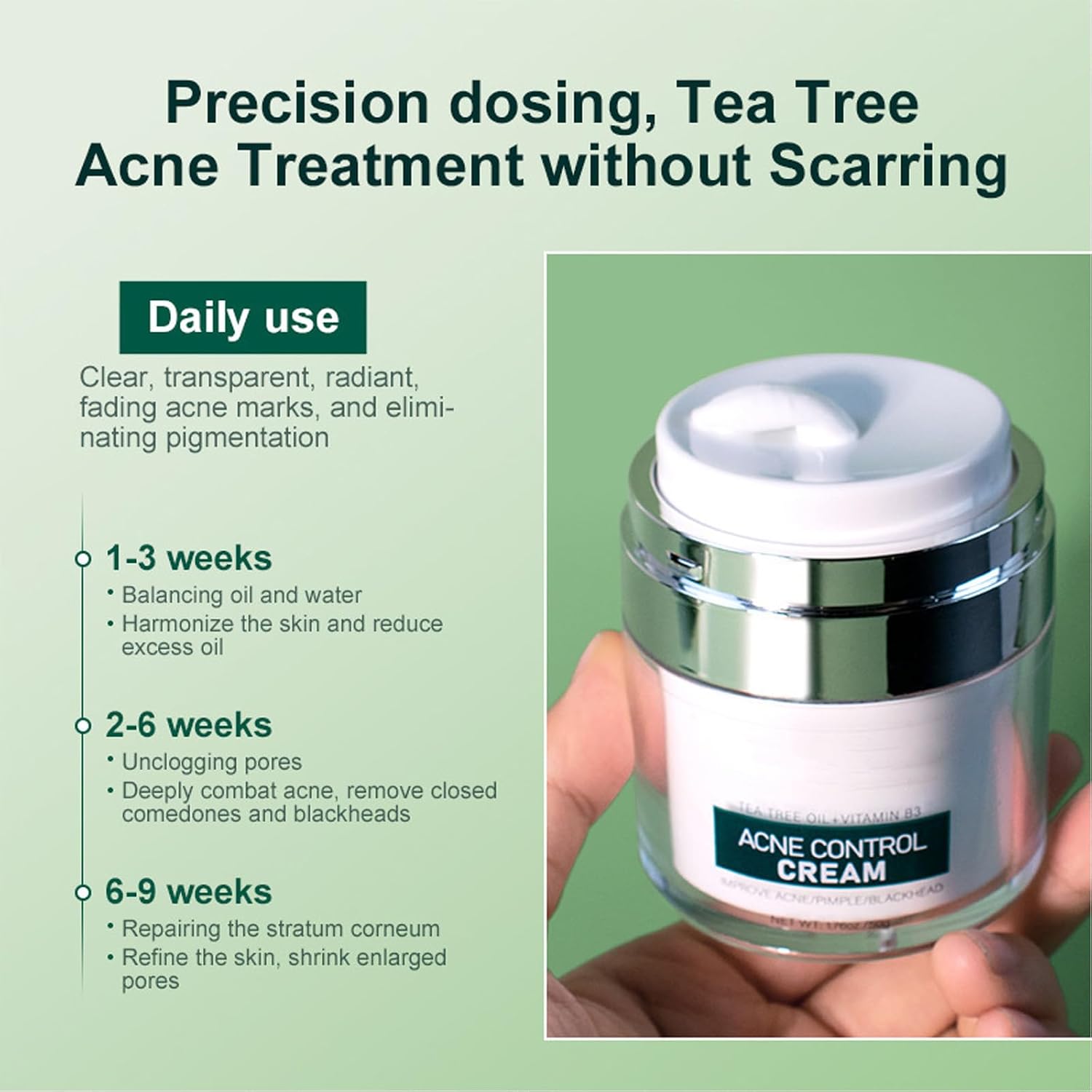 Grospe Anti Acne Cream Face Cream.Natural Ingredients Professionally Remove Acne Marks.Gently Reduce Acne For Teens & Adults Anti-acne Moisturizer Pimple Cream : Beauty & Personal Care