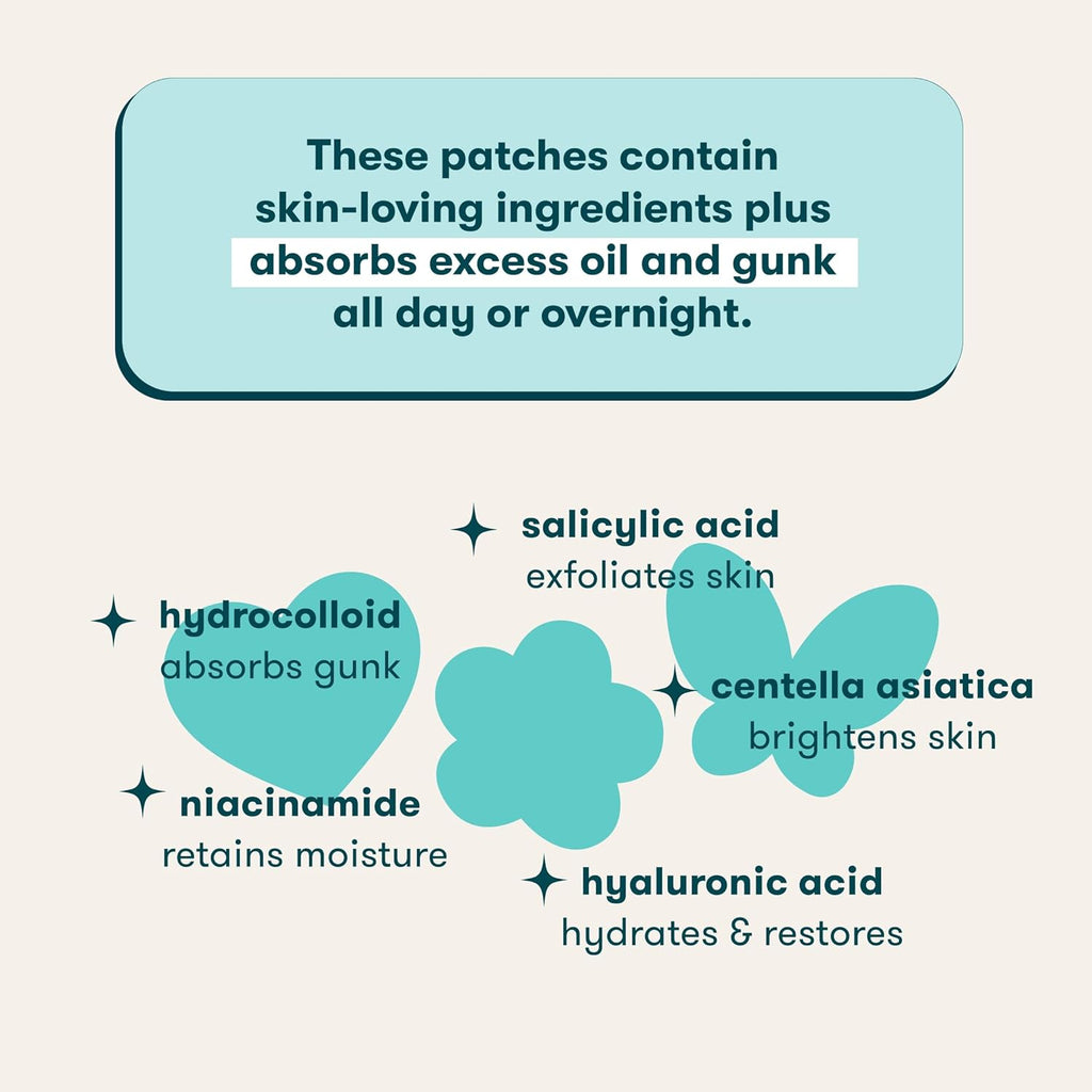 Proactiv Zits Happen Design Acne Patches. Hydrocolloid Spot Treatment with Salicylic Acid. Heart. Flower & Butterfly Shapes. Dermatologist-Developed. 30-Count