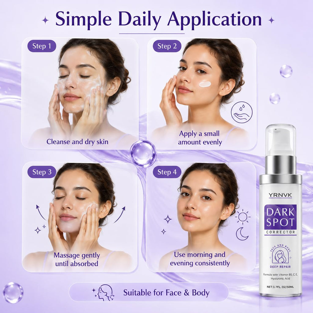 Dark Spot Remover for Face & Body. Brightening Serum with Vitamin C & Hyaluronic Acid. Corrector for Age Spots. Melasma & Freckles. Hyperpigmentation Treatment for Women & Men 1.70 FL OZ : Beauty & Personal Care