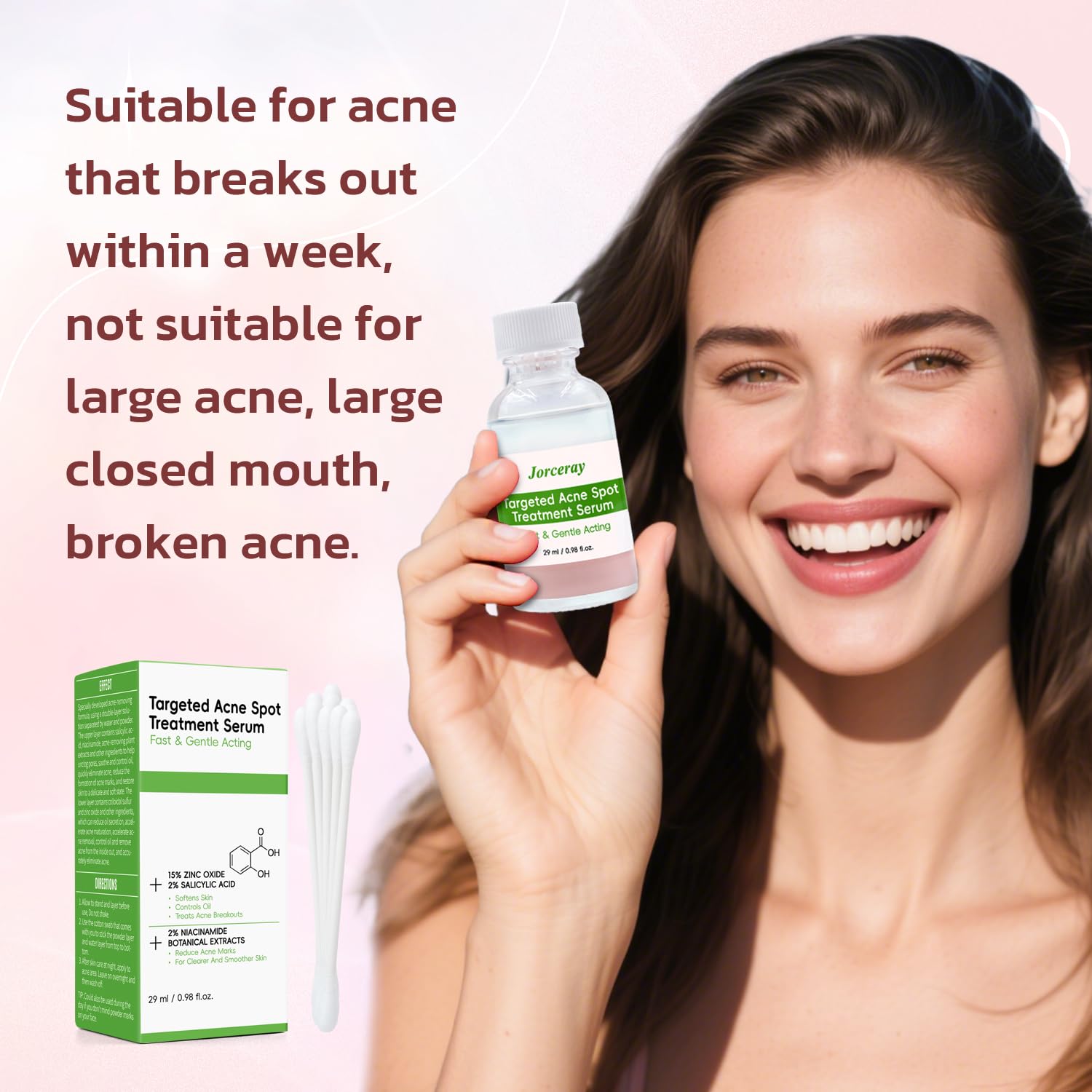 Effective Acne Treatment for Face - Acne Drying lotion - Removes Acne and Redness - Eliminating Zits - Pimple Drying Lotion 1 Fl oz