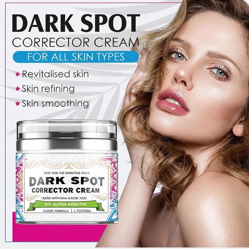 Dark Spot Remover for Face and Body. Gentle Dark Spot Corrector for Sun Spots and Freckles. Advanced Brightening Cream with Non-Greasy Formula for Fast Absorption : Beauty & Personal Care