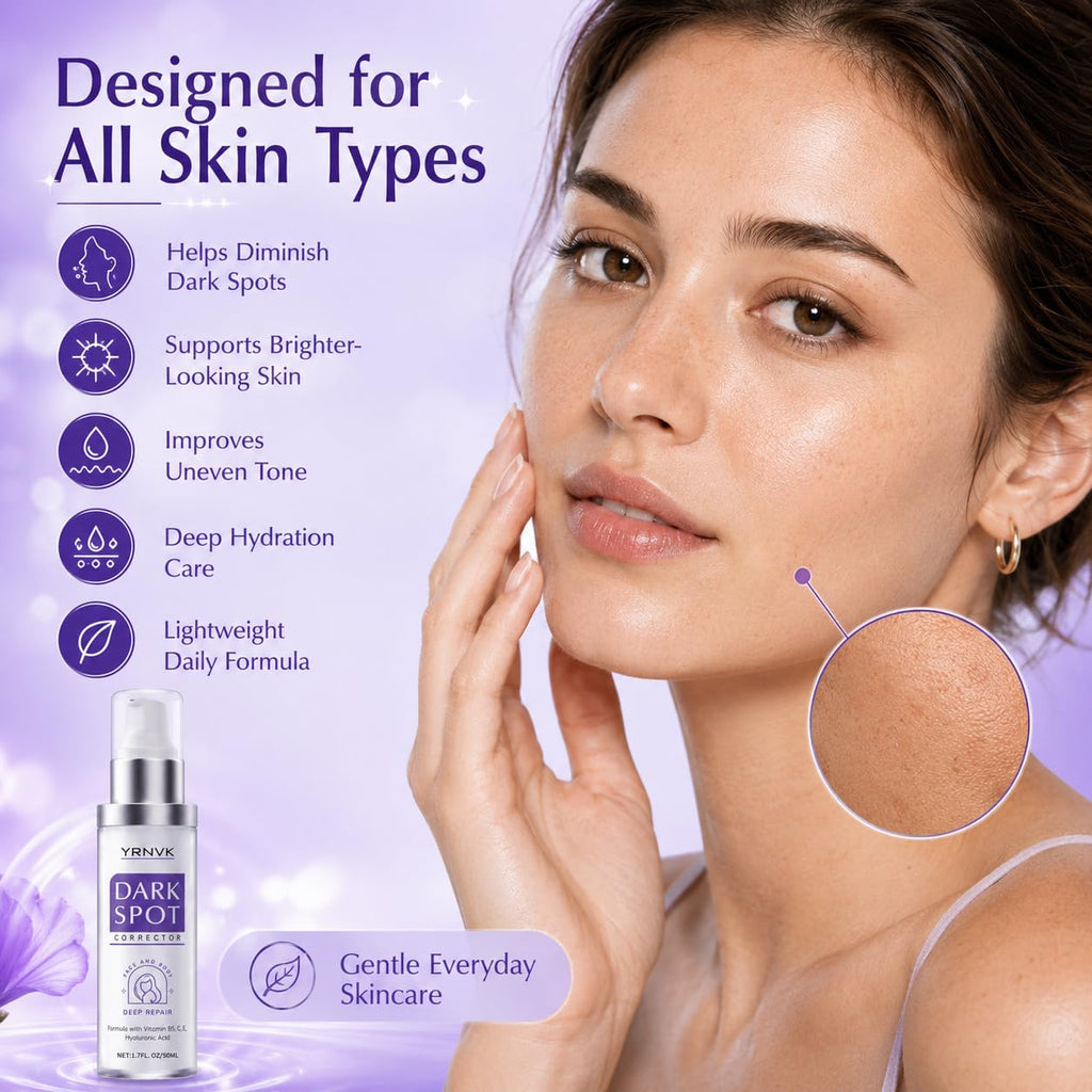 Dark Spot Remover for Face & Body. Brightening Serum with Vitamin C & Hyaluronic Acid. Corrector for Age Spots. Melasma & Freckles. Hyperpigmentation Treatment for Women & Men 1.70 FL OZ : Beauty & Personal Care
