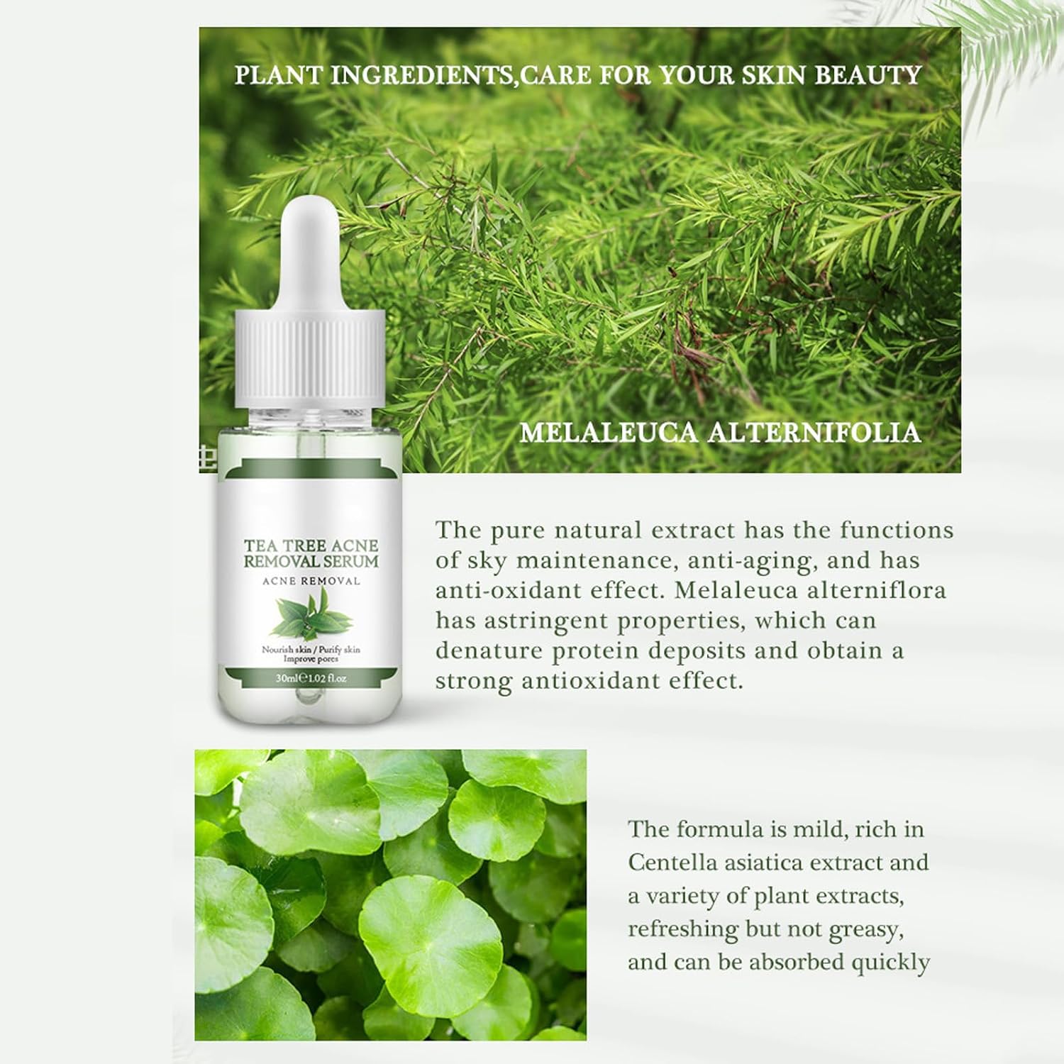 Acne Removing Facial Serum.Natural Ingredients Professionally Remove Acne Marks.For Teens & Adults Anti-acne Moisturizer Acne Removal Serum : Beauty & Personal Care