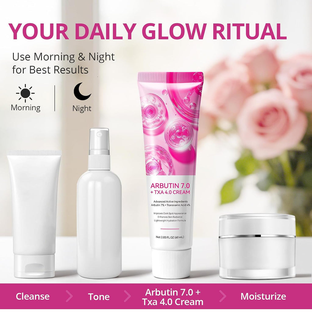 Arbutin Cream. Advanced Active Ingredients. Dark Spots. Blemishes. Pigmentation. Dullness. Improves Dark Spot Appearance. Enhances Skin Radiance. Lightweight Hydration Formula - 2.03 fl oz (60 mL) : Beauty & Personal Care