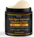 Dark Spot Remover Cleansing Pads with Kojic Acid & Turmeric - Advanced Korean Brightening Serum Complex with Glycolic Acid. Niacinamide. Retinol & Vitamin C for Face & Body - 60 Hypoallergenic Pads