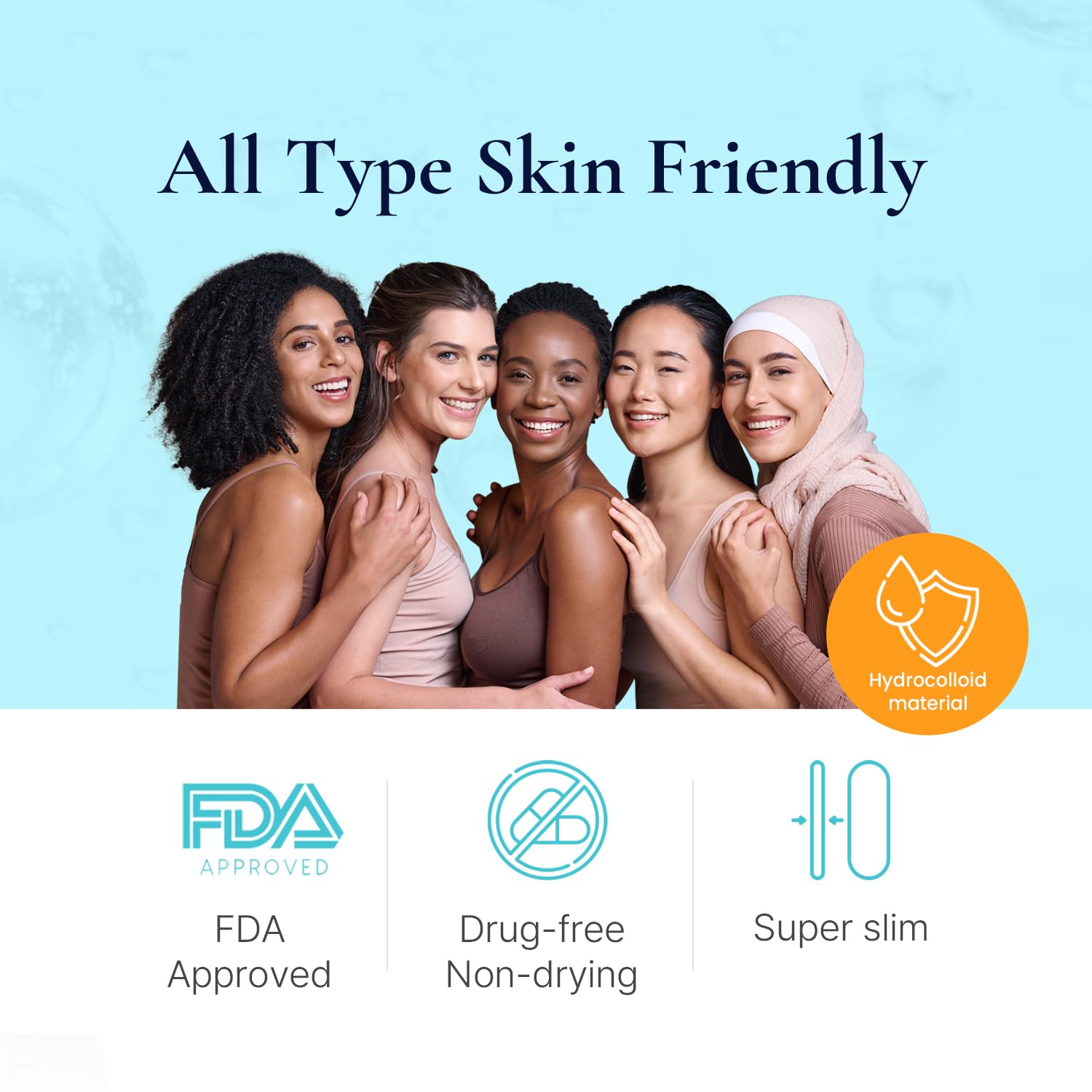 DERMAKR Discreet Acne Pimple Patch | Spot Cover Treatment Solution Cystic Acne Pimple Scars | Hydrocolloid Facial Stickers | Waterproof Patches Quick Healing Pimples