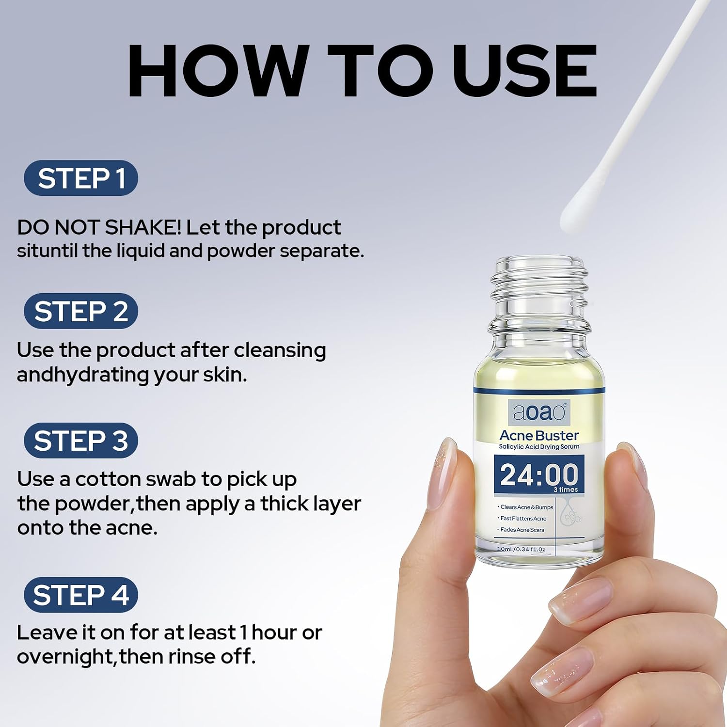 Salicylic Acid Acne Serum. Acne Drying Lotion for Acne-Prone Sensitive Skin. Shrinks Pimples Overnight. Fade Acne Marks. 20% Zinc Oxide Medicated Spot Treatment for Pimples and Blemishes. 0.34 fl oz : Beauty & Personal Care