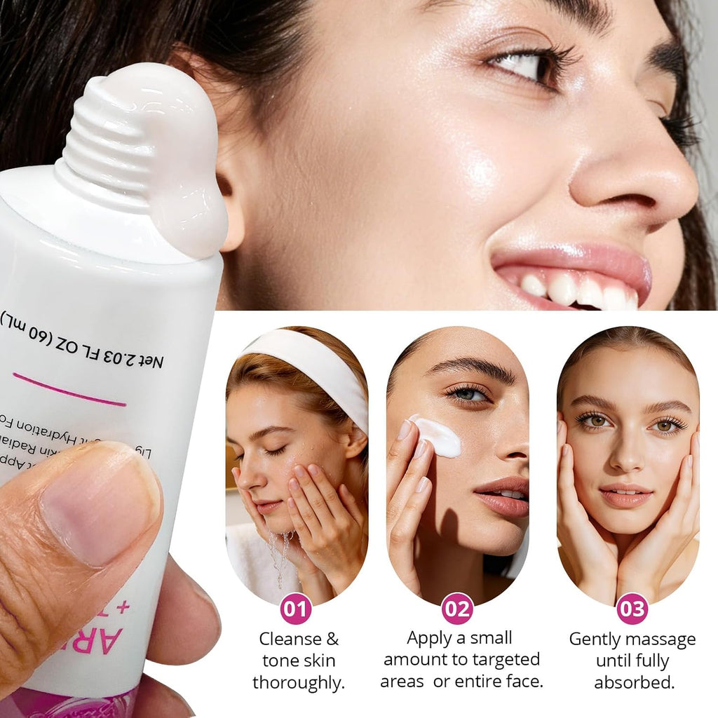 Arbutin Cream. Advanced Active Ingredients. Dark Spots. Blemishes. Pigmentation. Dullness. Improves Dark Spot Appearance. Enhances Skin Radiance. Lightweight Hydration Formula - 2.03 fl oz (60 mL) : Beauty & Personal Care