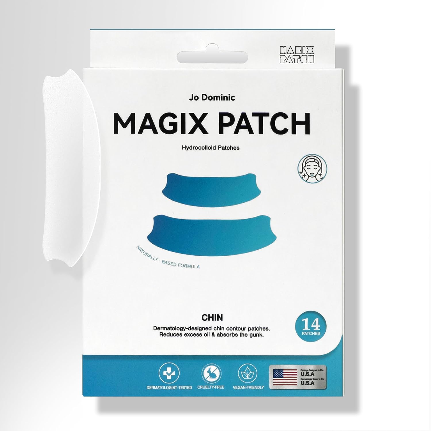 Jo Dominic MAGIX PATCH T-Zone Acne Patches Large Hydrocolloid Pimple Patches for Forehead. Nose & Chin – Absorbs Oil & Blemishes Fast – Vegan & Cruelty-Free (12 Count) : Beauty & Personal Care
